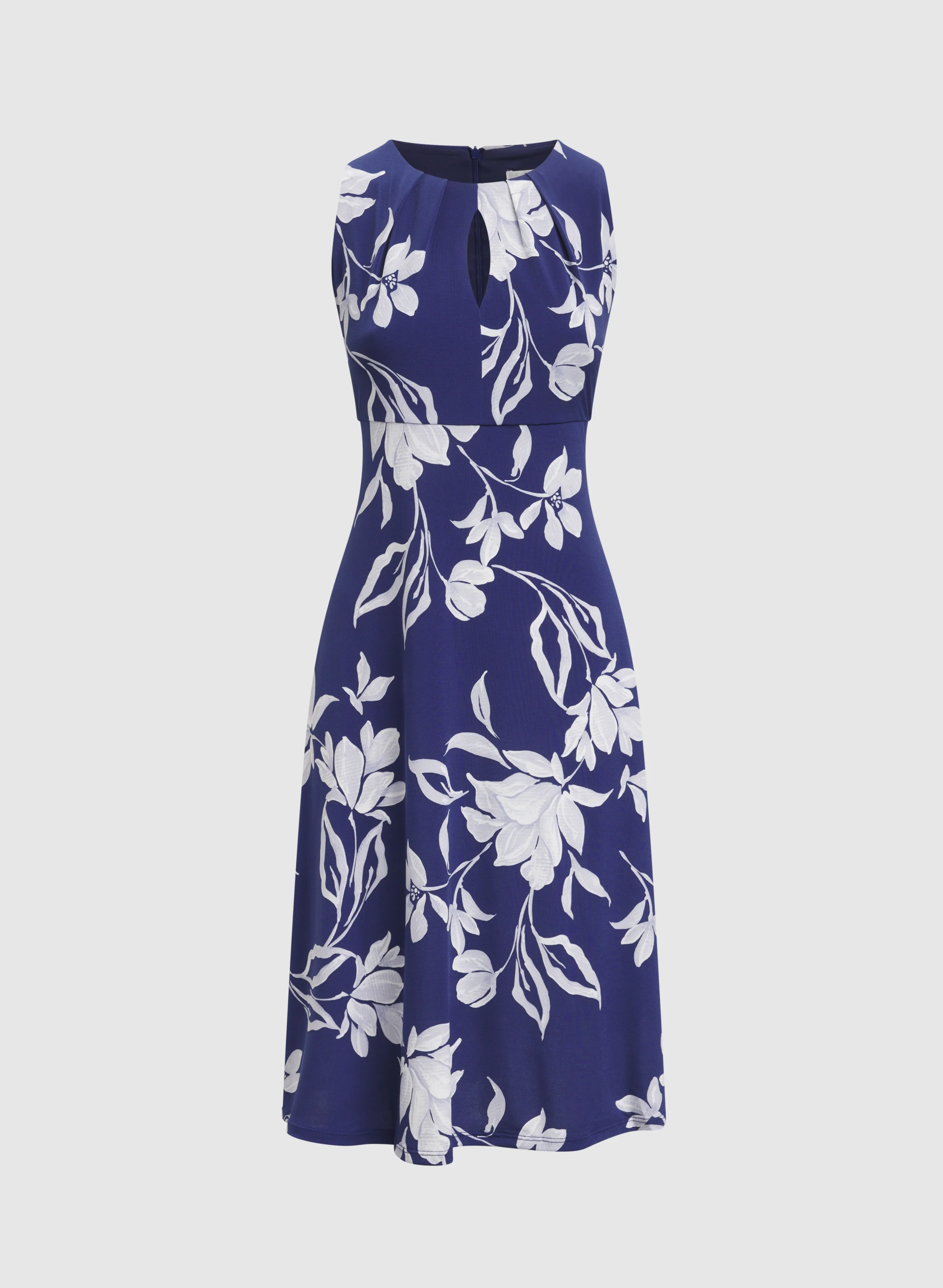 Floral Jersey Midi Dress - Image 5