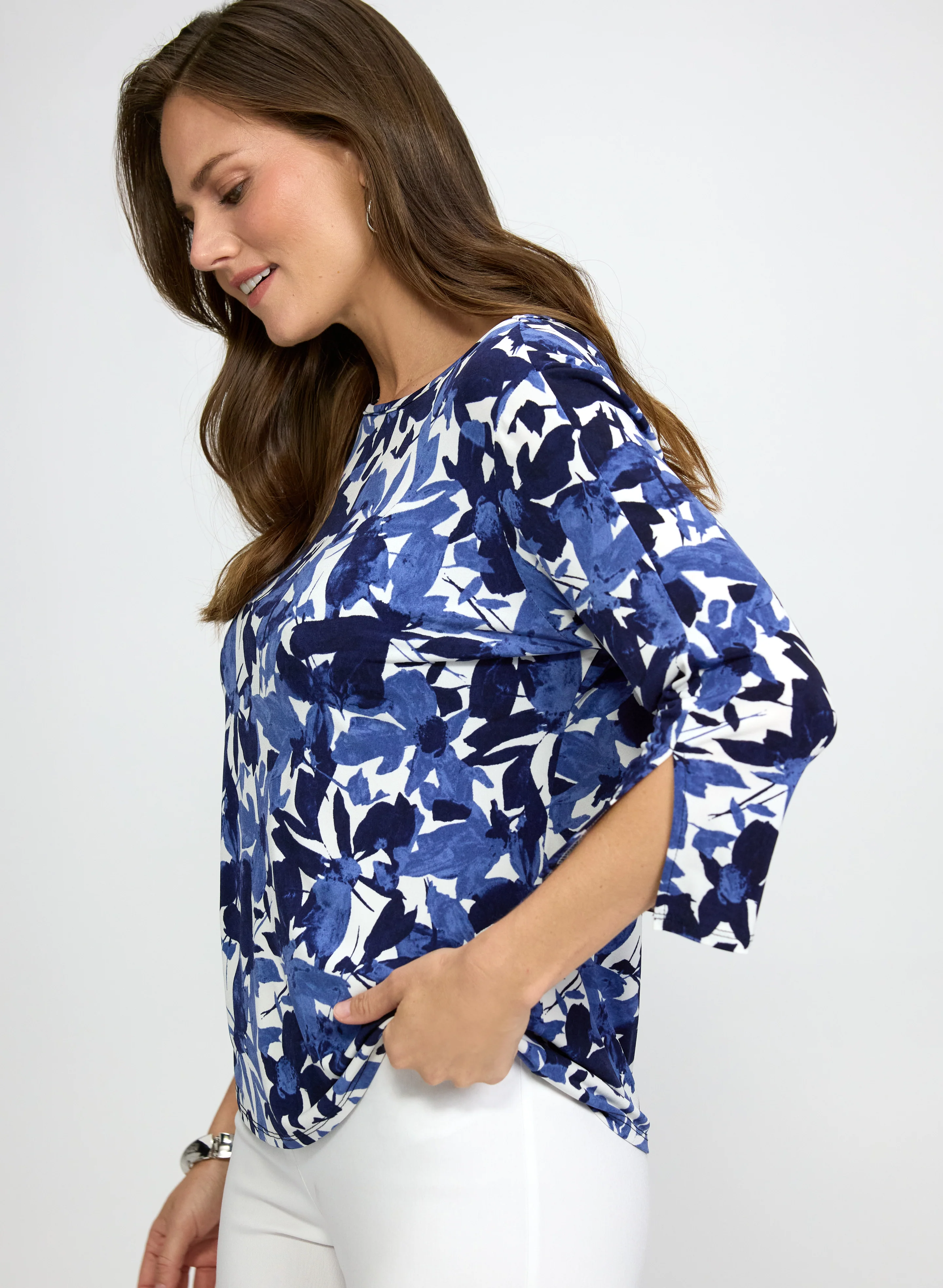 Floral Jersey Top - Image 5
