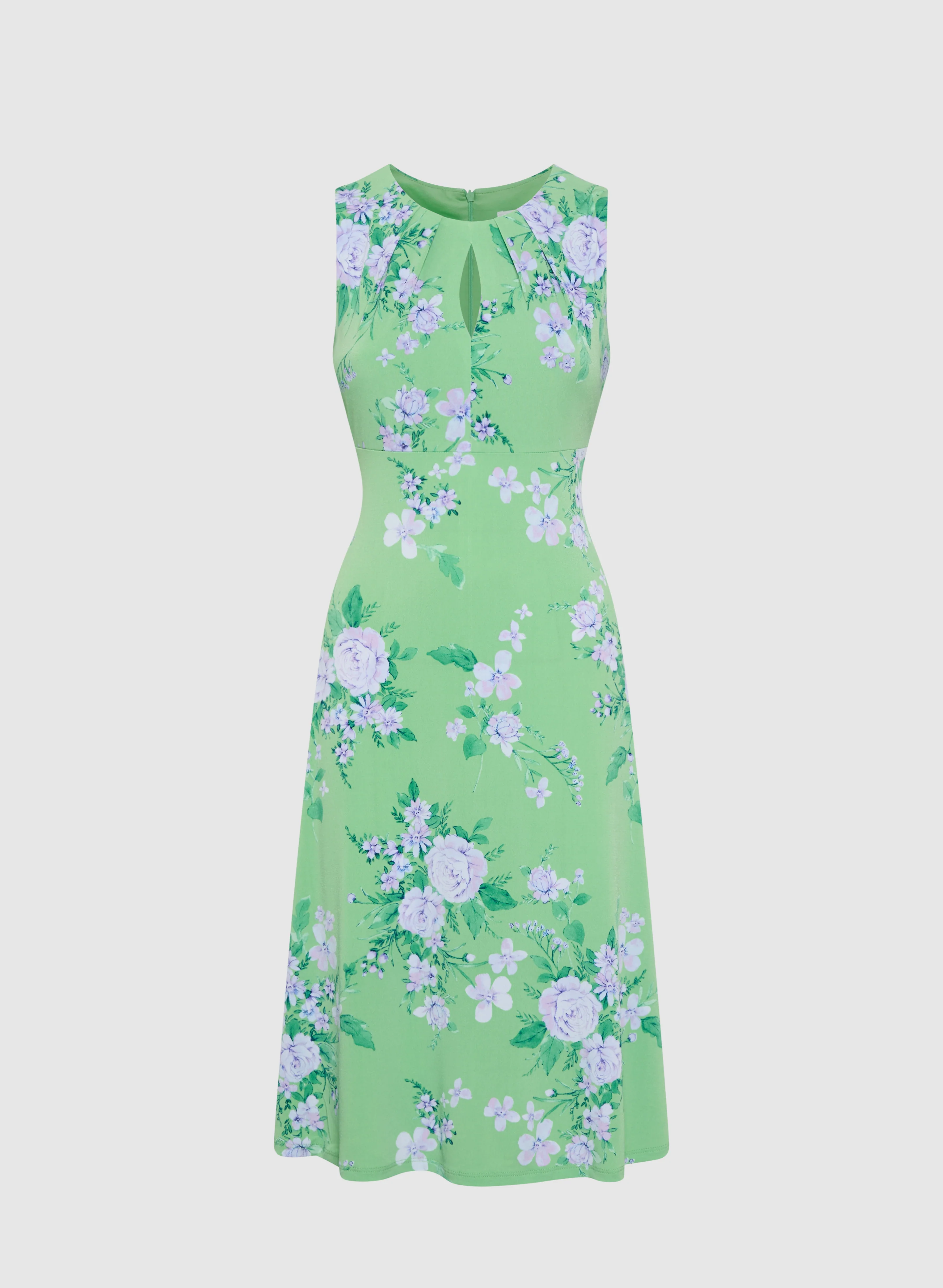 Floral Keyhole Dress - Image 5