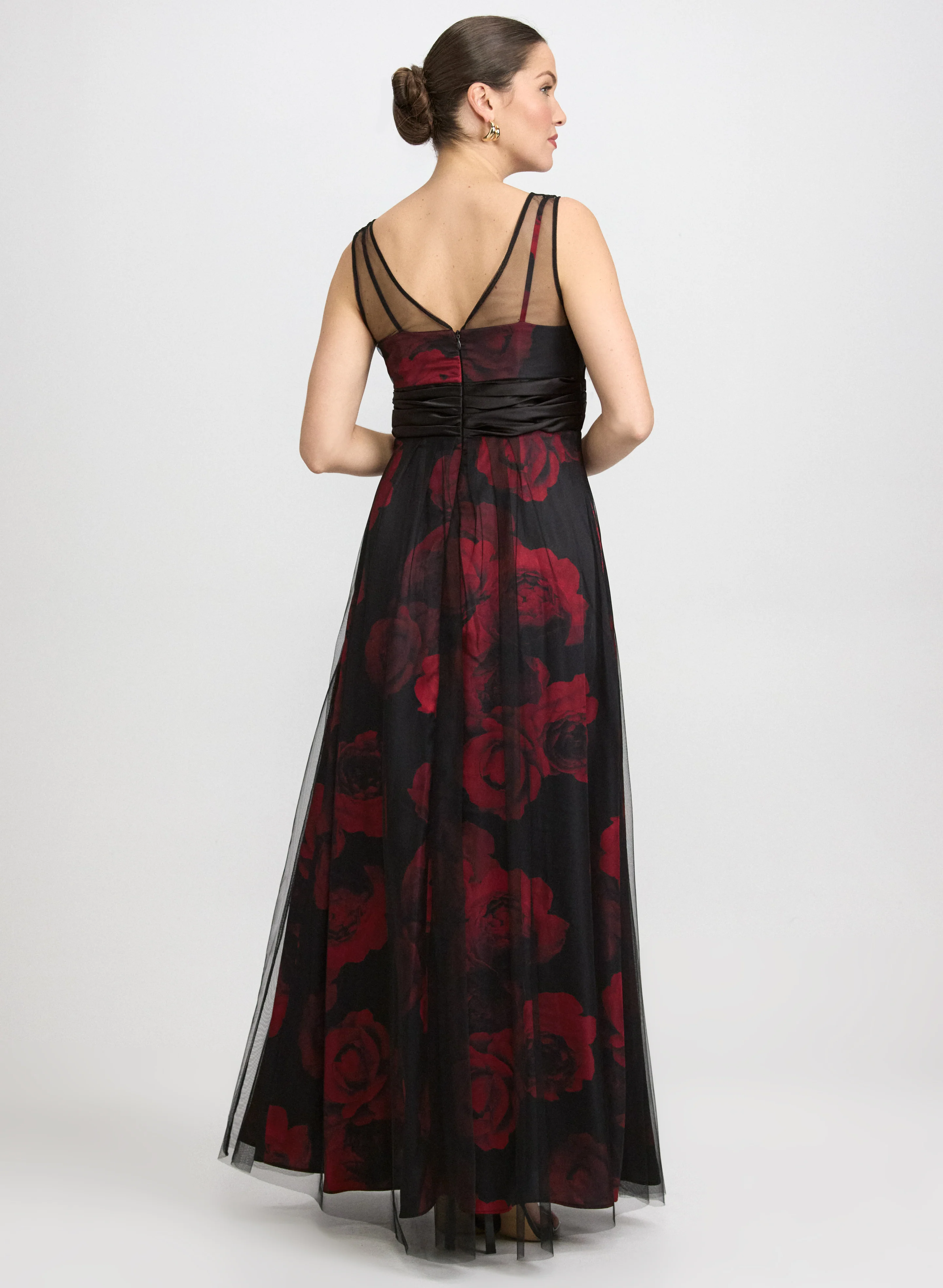 Floral Mesh Dress - Image 4