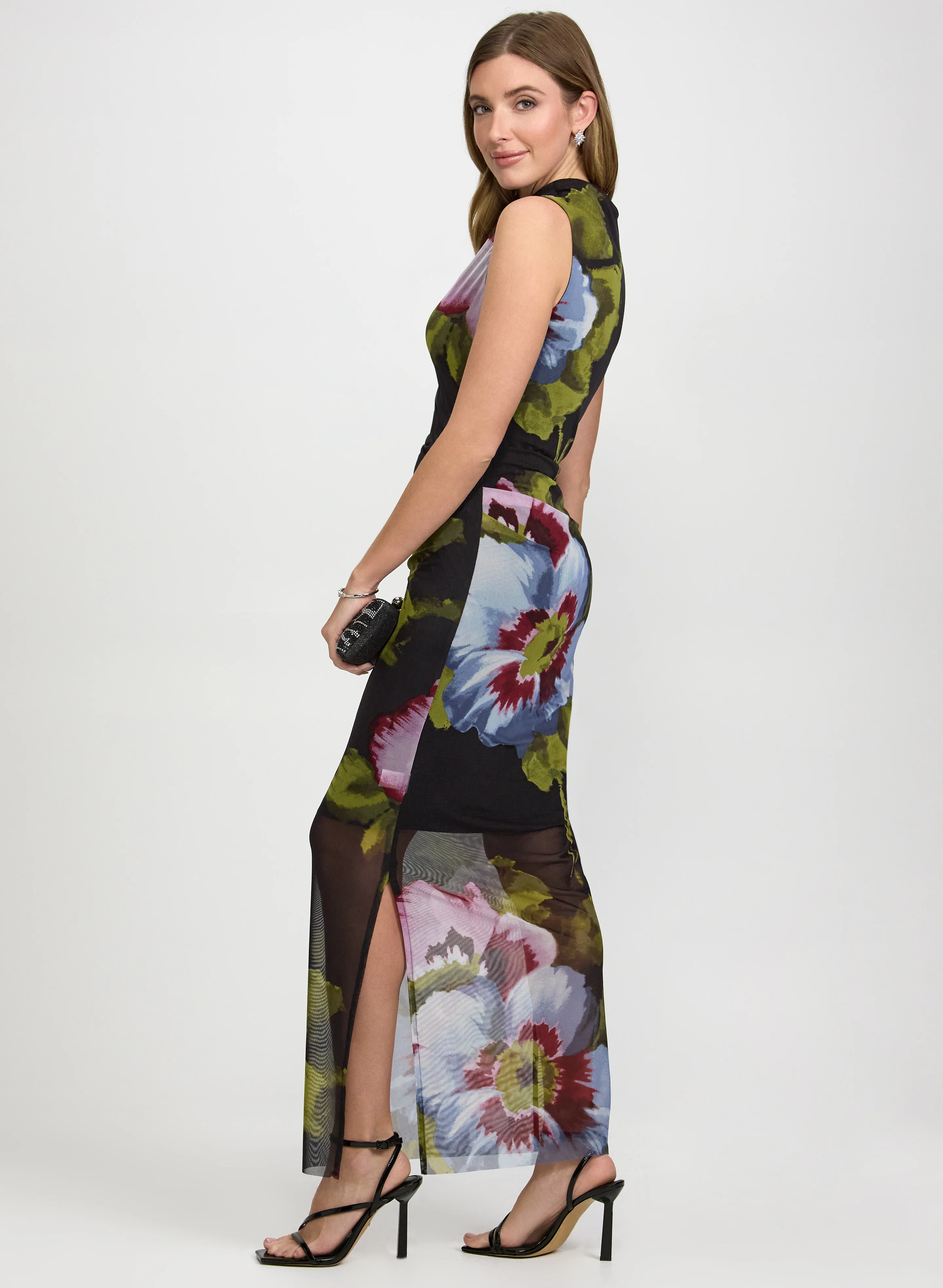 Floral Mesh Dress - Image 2