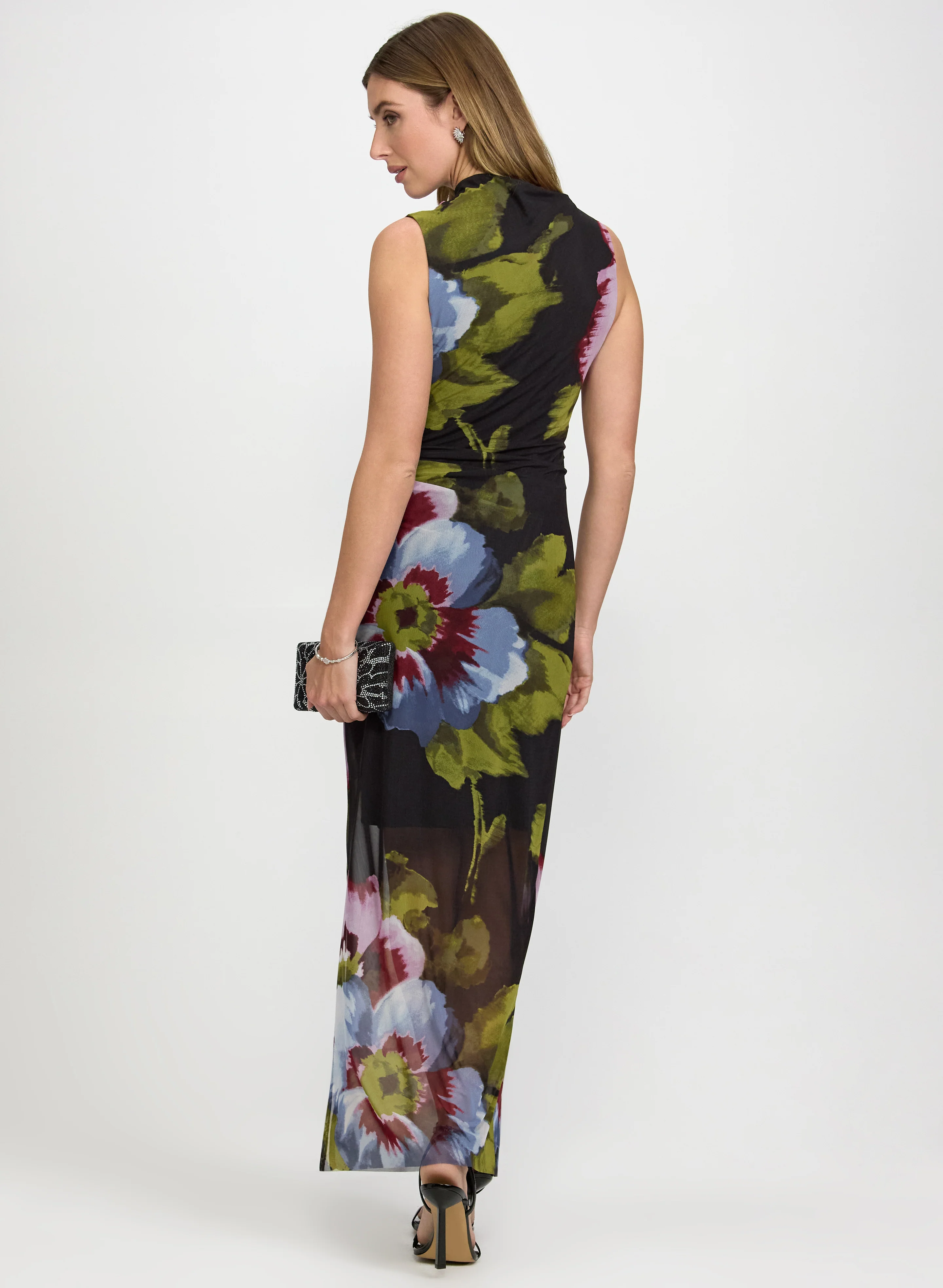 Floral Mesh Dress - Image 4