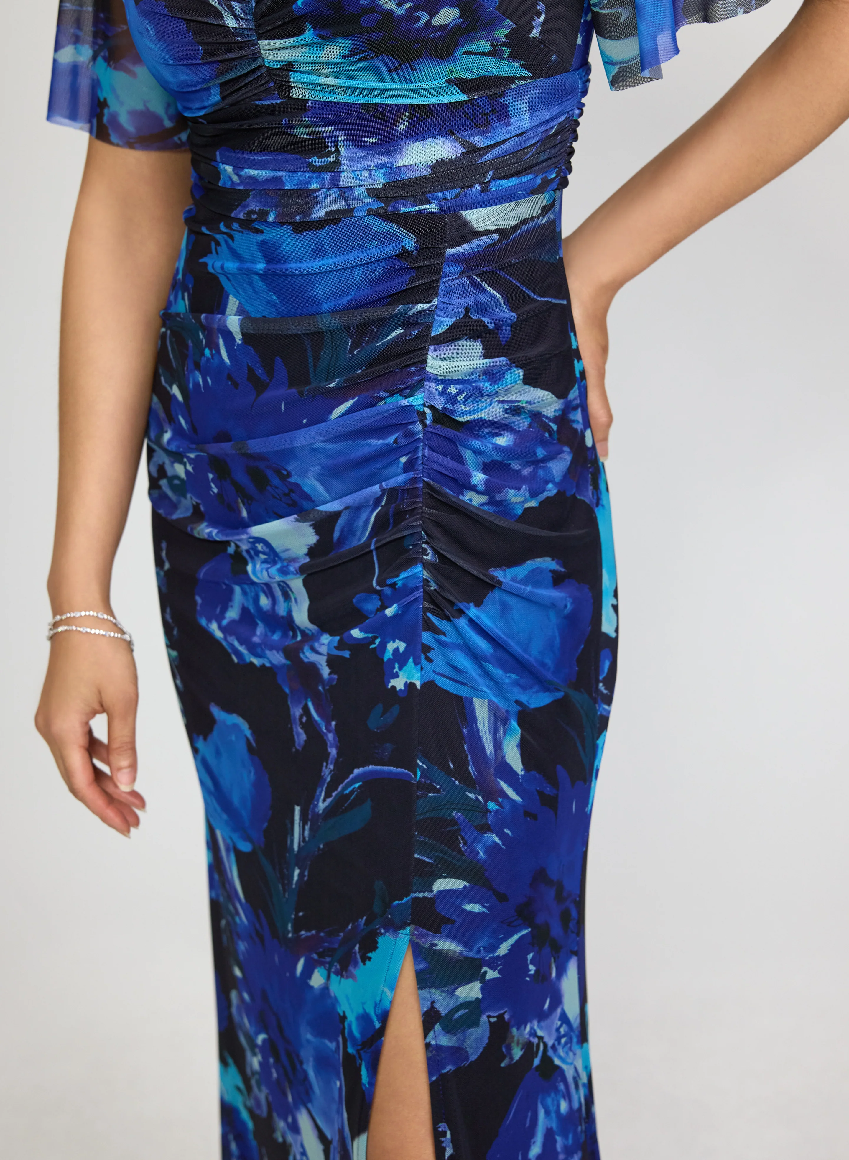 Floral Mesh Dress - Image 3
