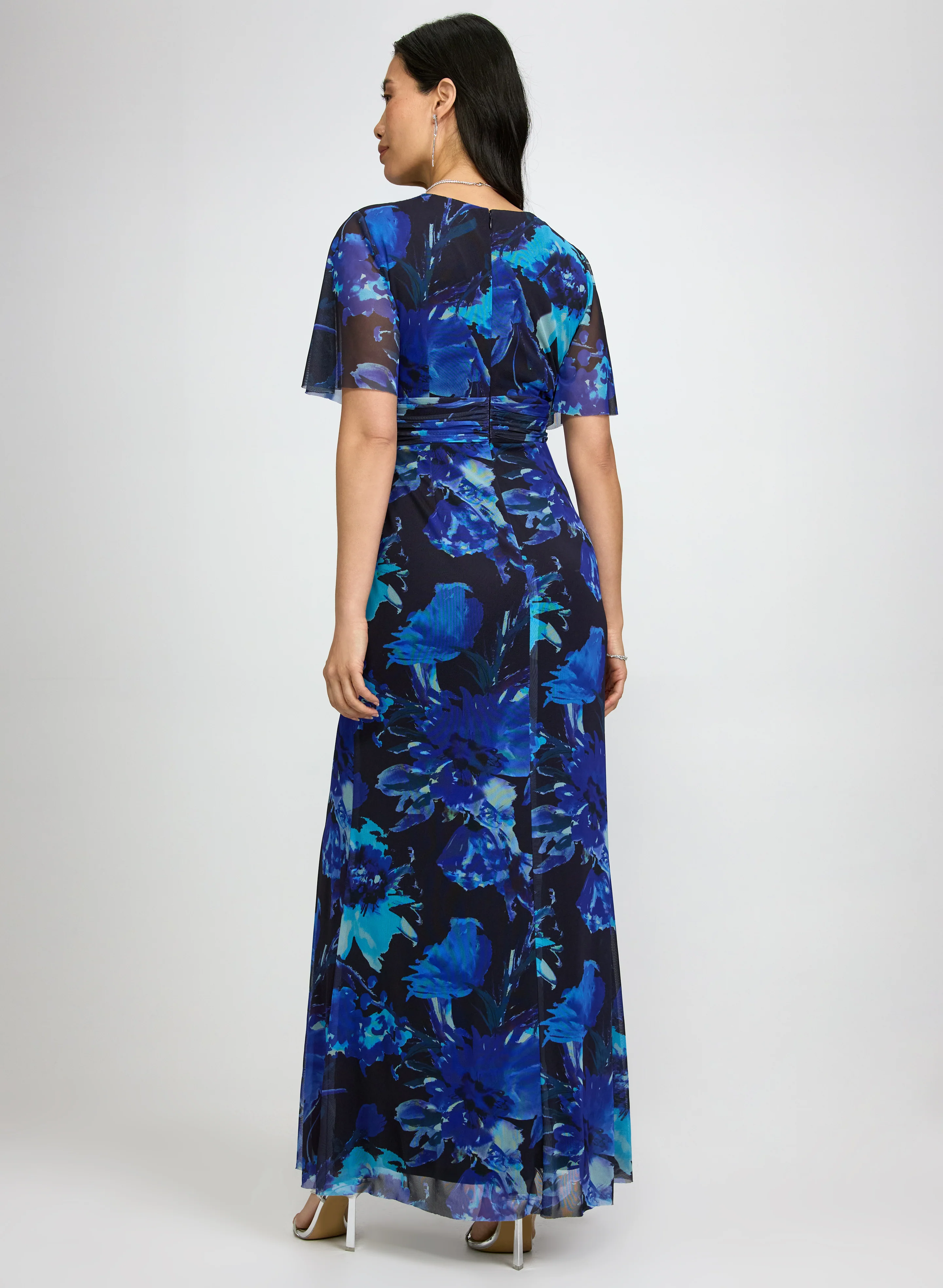 Floral Mesh Dress - Image 4