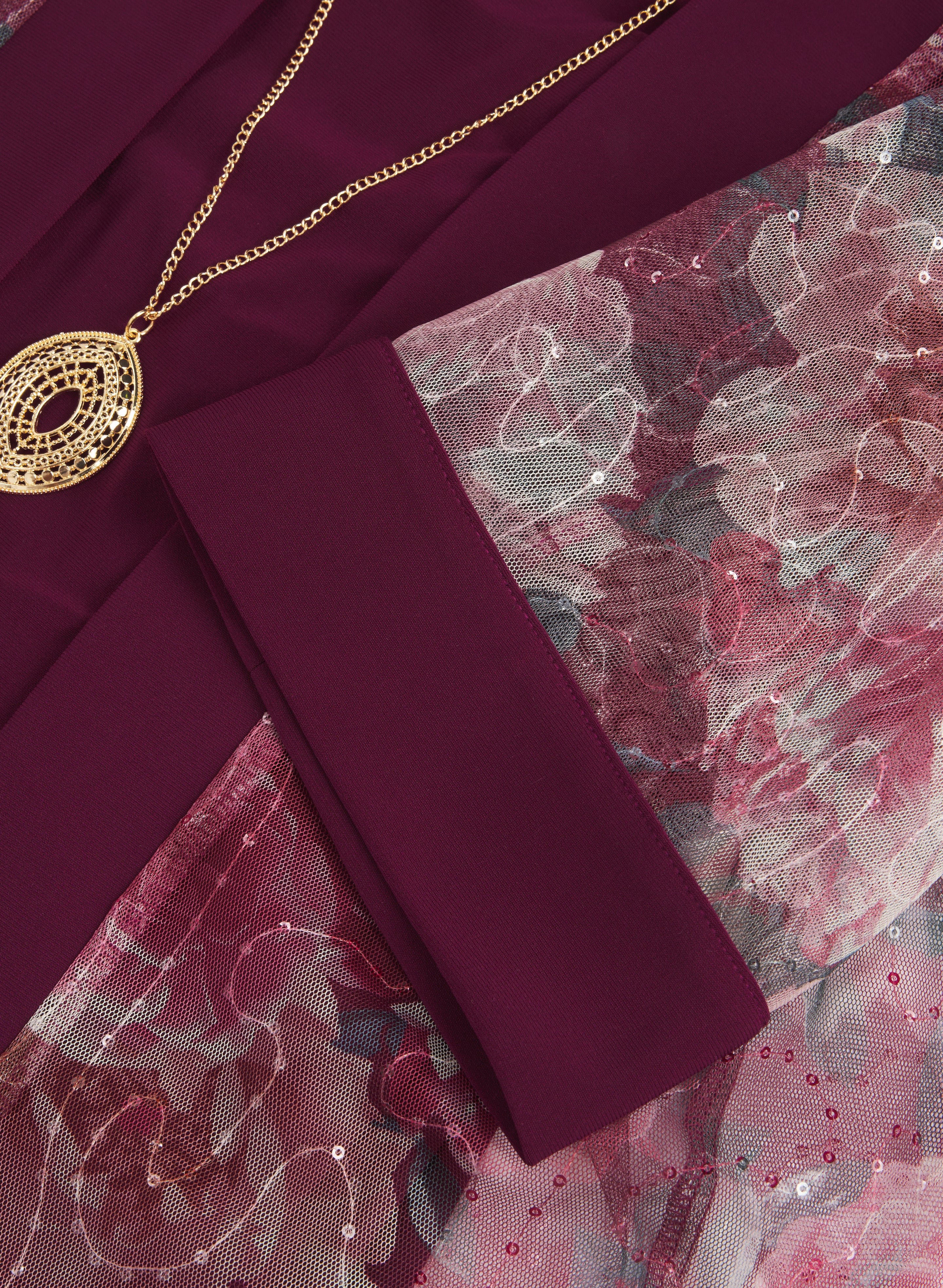 Floral Mesh Jacket & Dress Set - Image 8