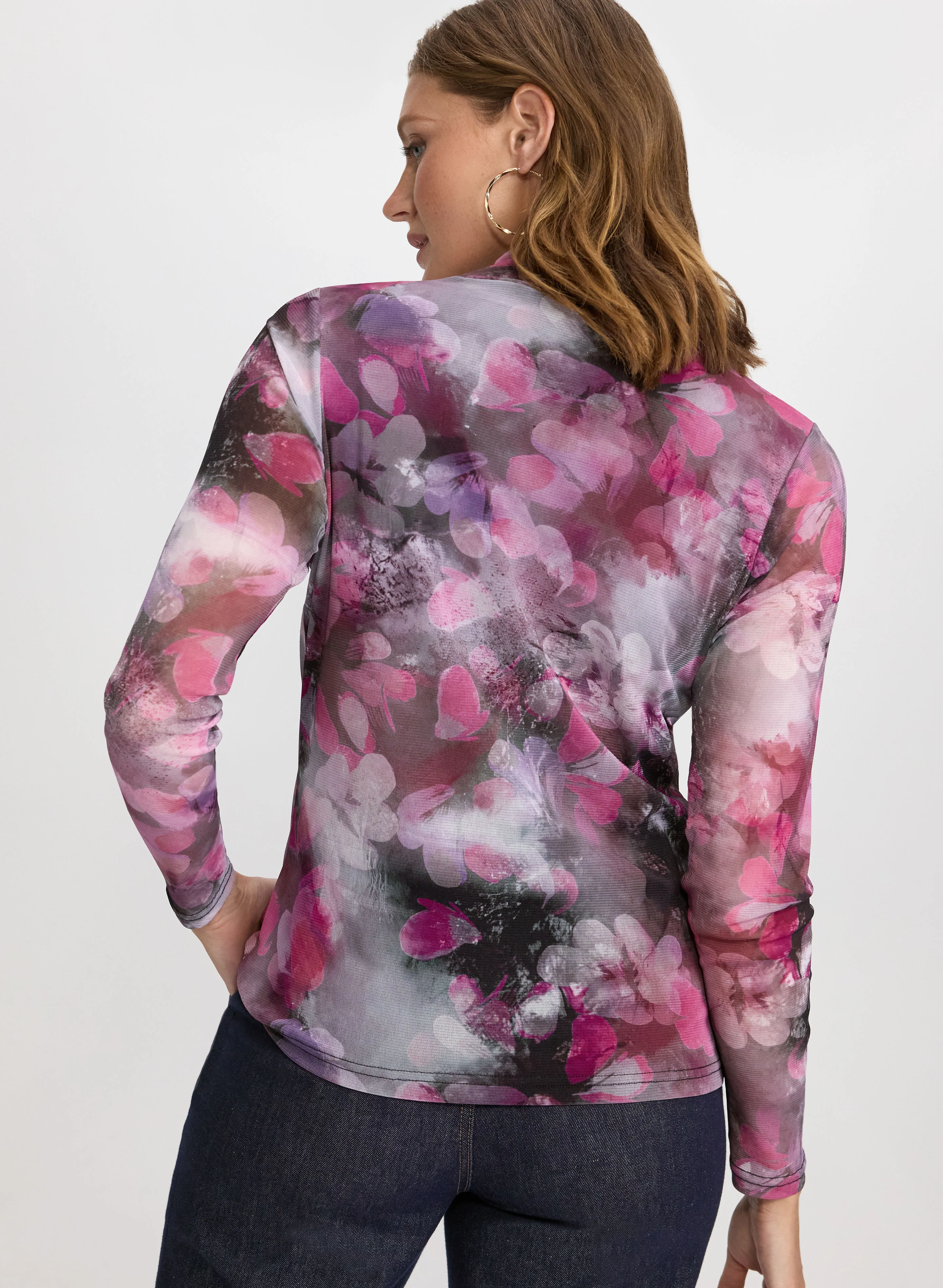 Floral Mesh Top - Image 4