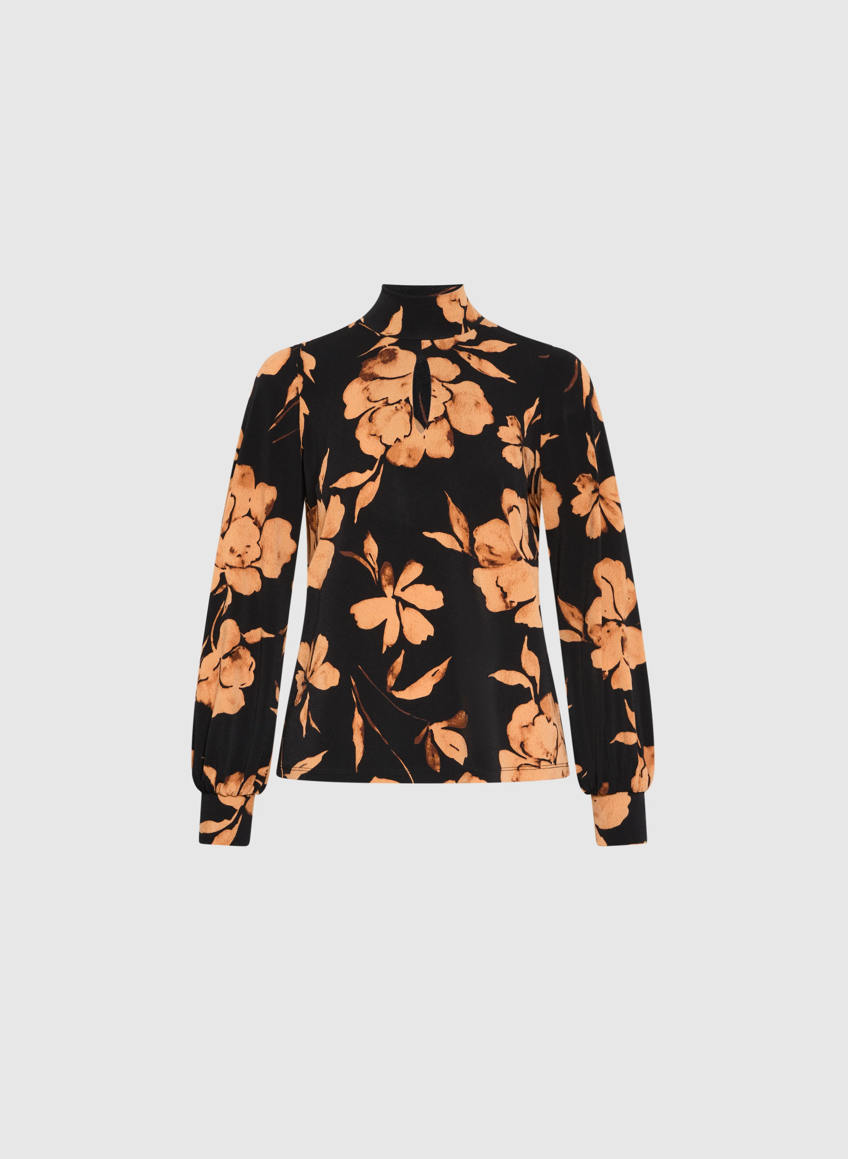 Floral Mock Neck Top - Image 6