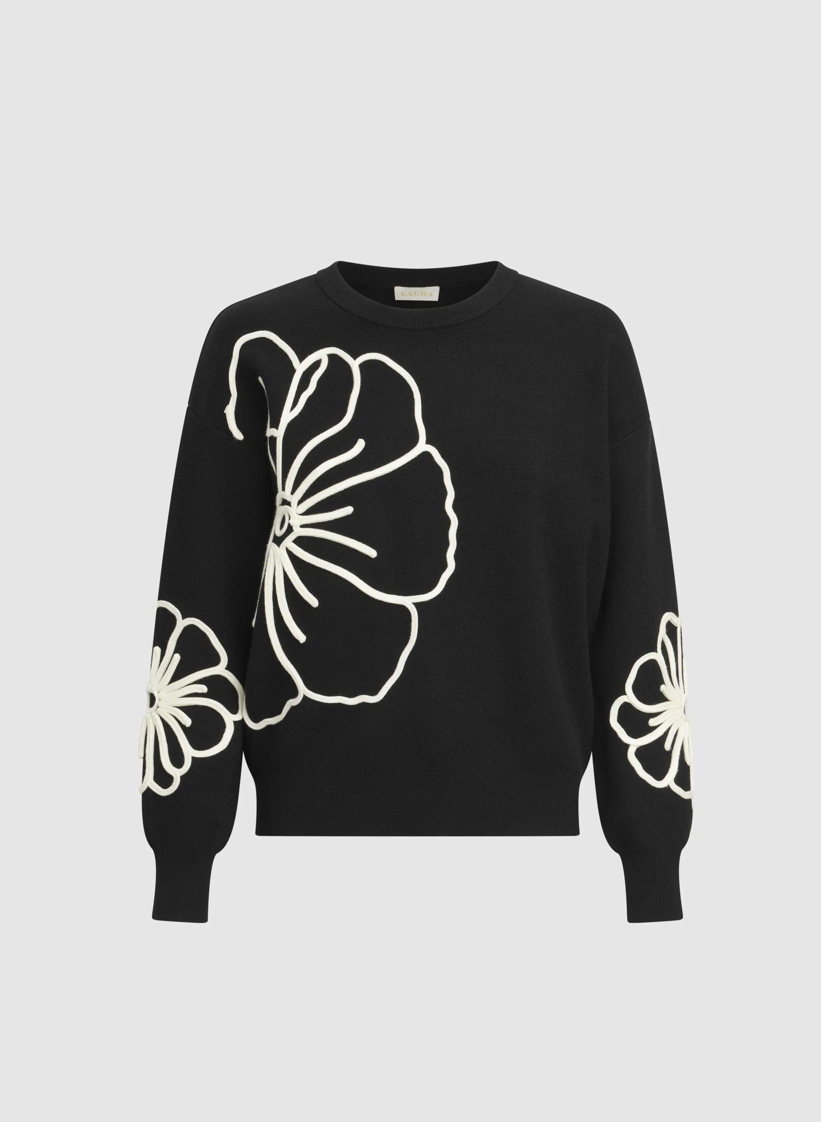 Floral Motif Sweater - Image 6