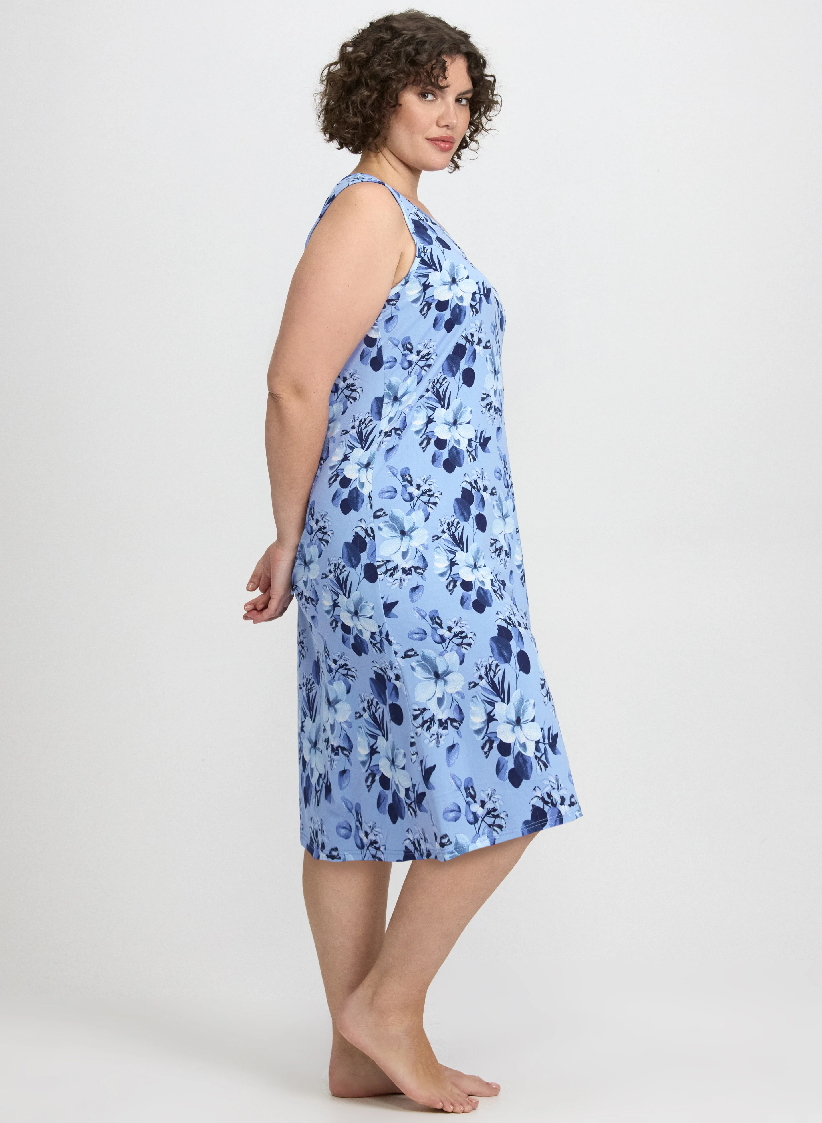 Floral Nightgown & Robe Set - Image 3