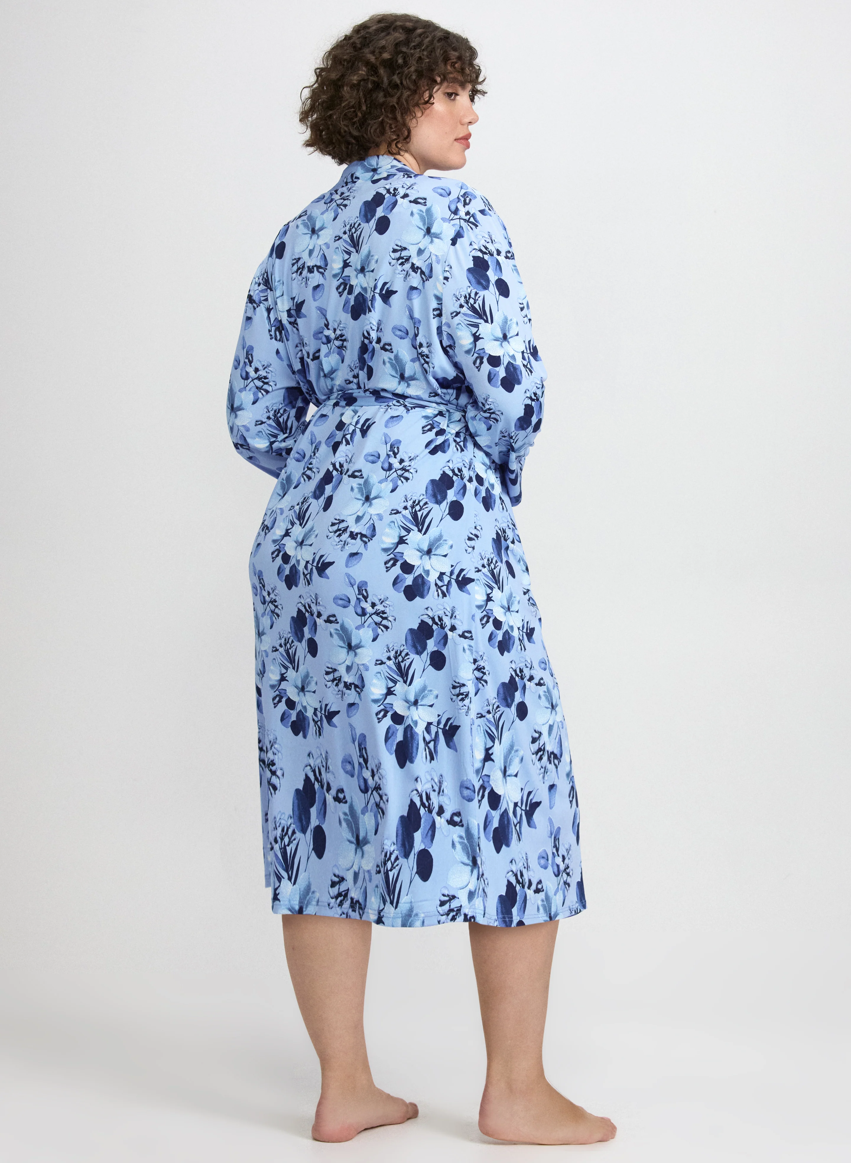 Floral Nightgown & Robe Set - Image 4