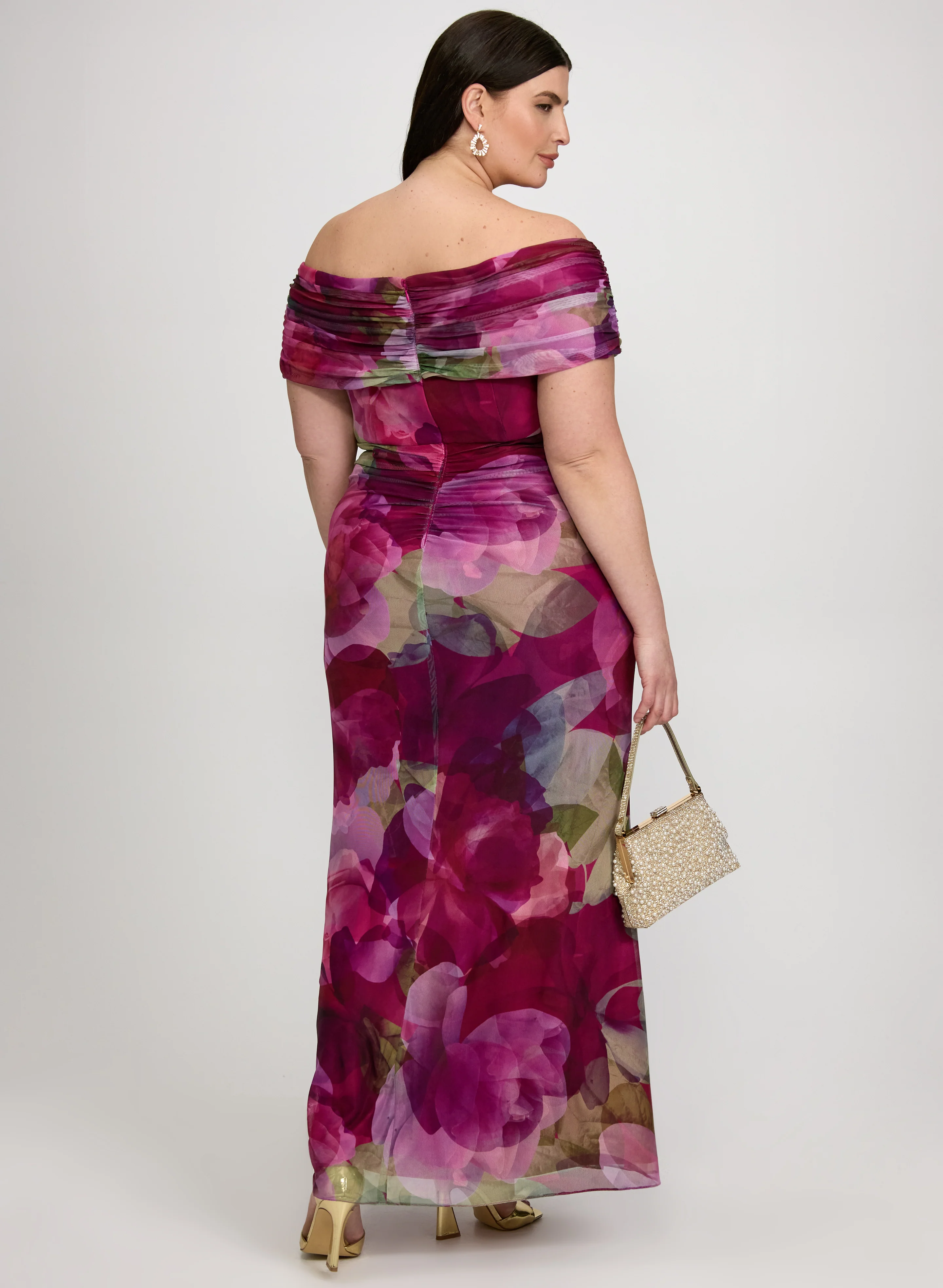 Floral Off-Shoulder Dress - Image 4