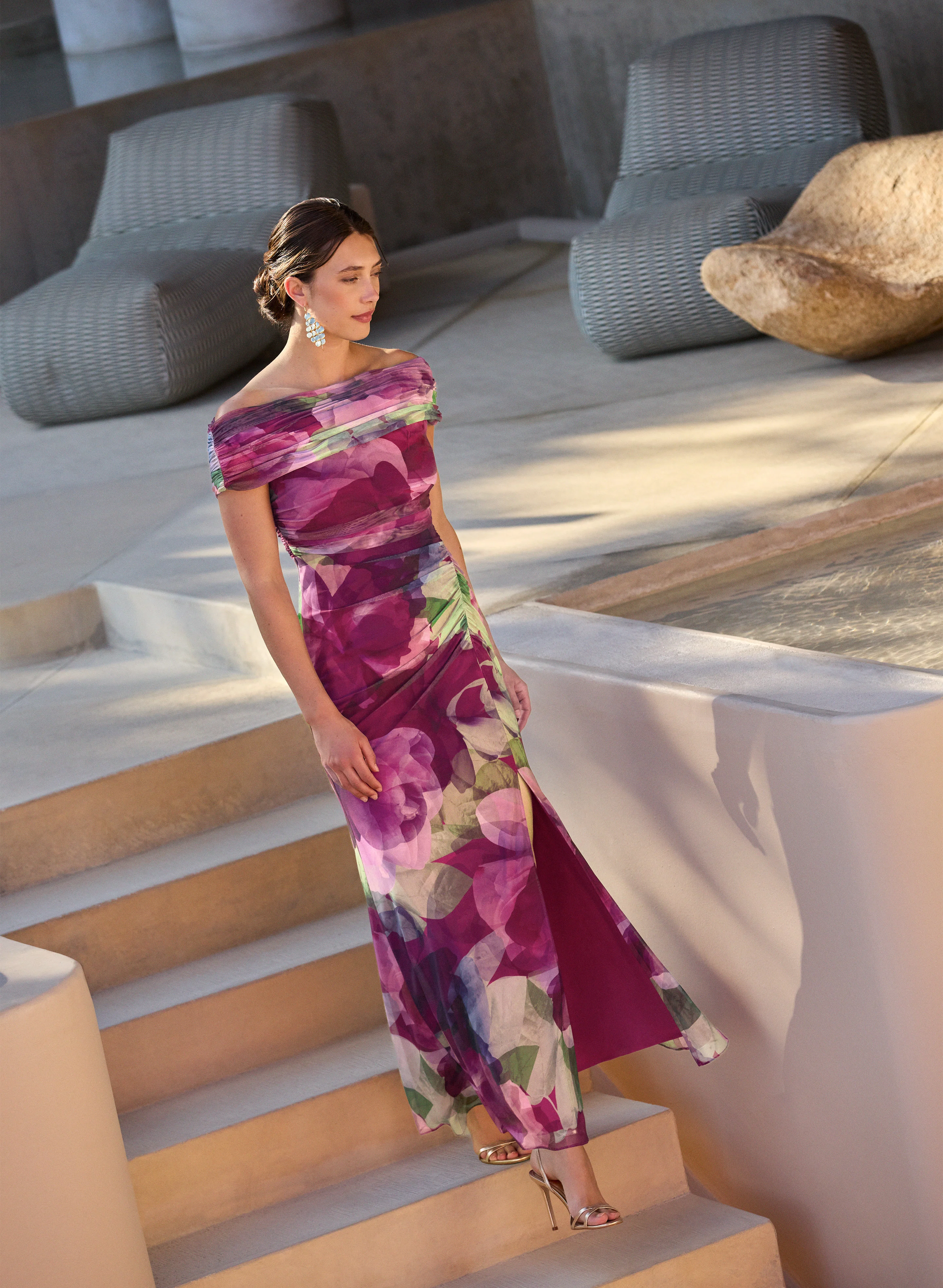 Floral Off-Shoulder Dress - Image 2