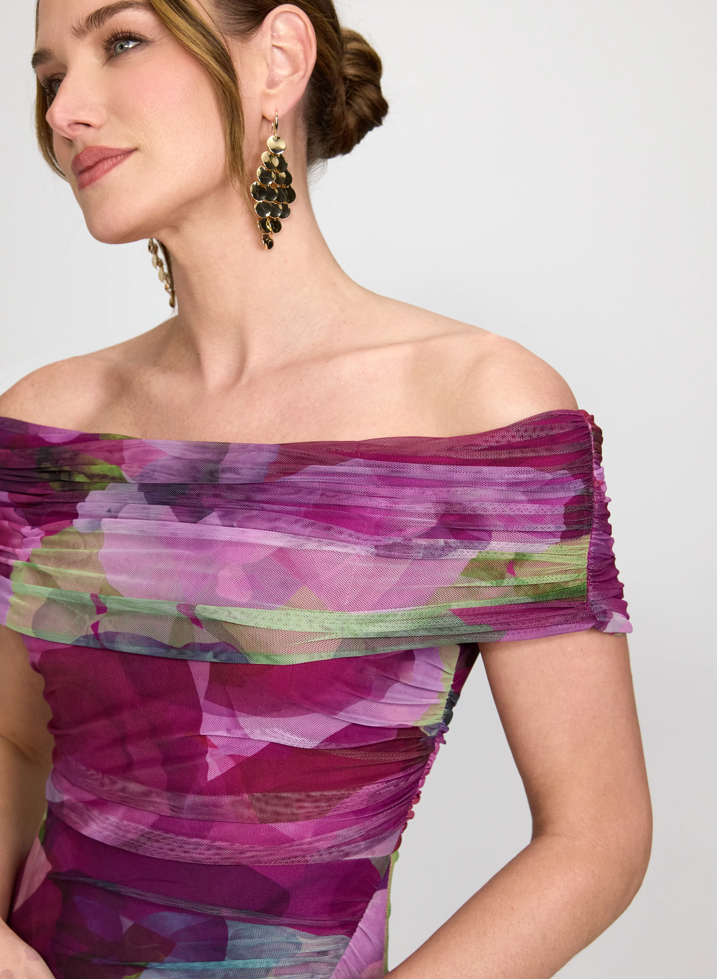 Floral Off-Shoulder Dress - Image 6