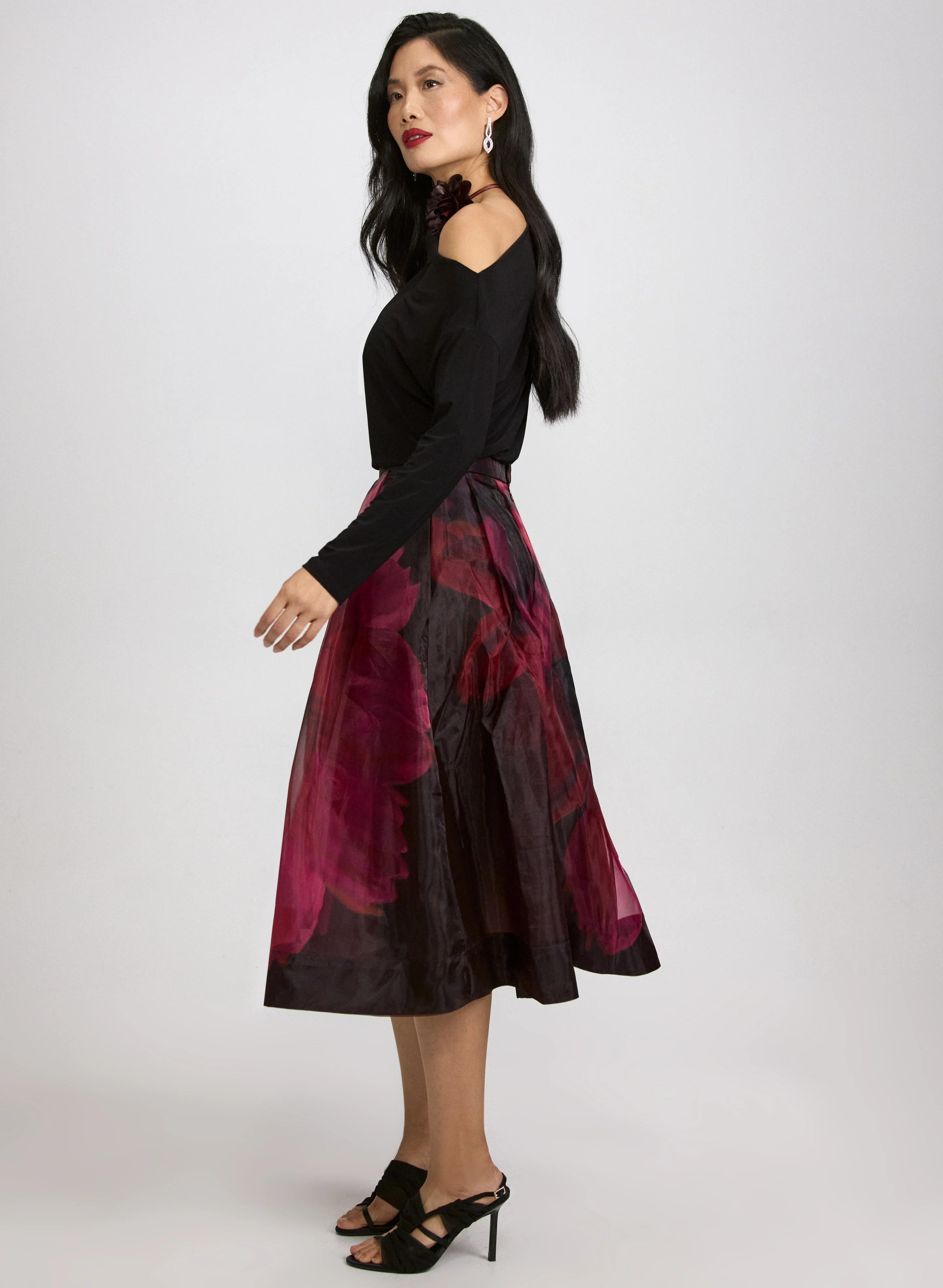 Floral Organza Skirt - Image 5