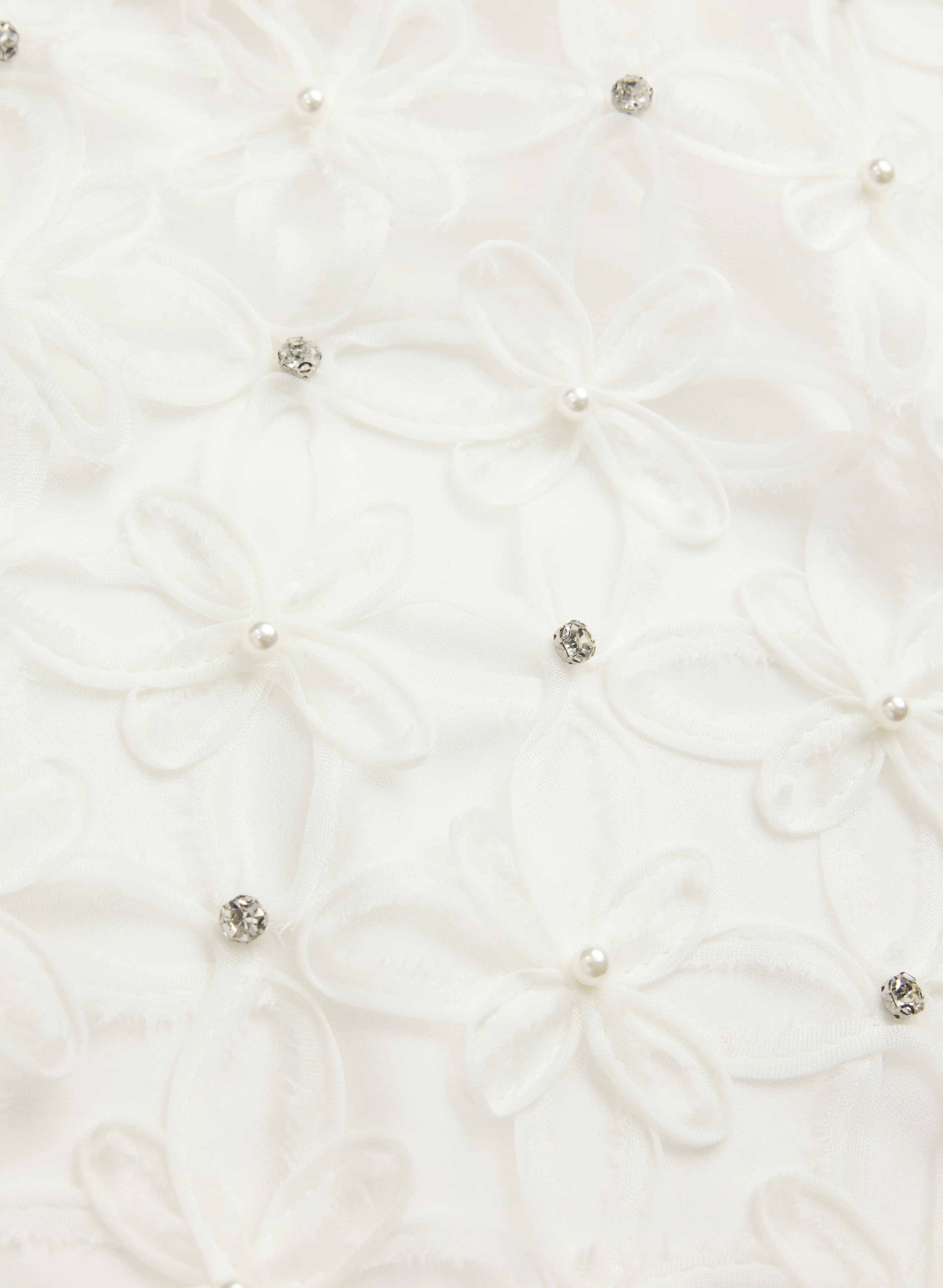 Floral Pattern & Rhinestone Dress - Image 7