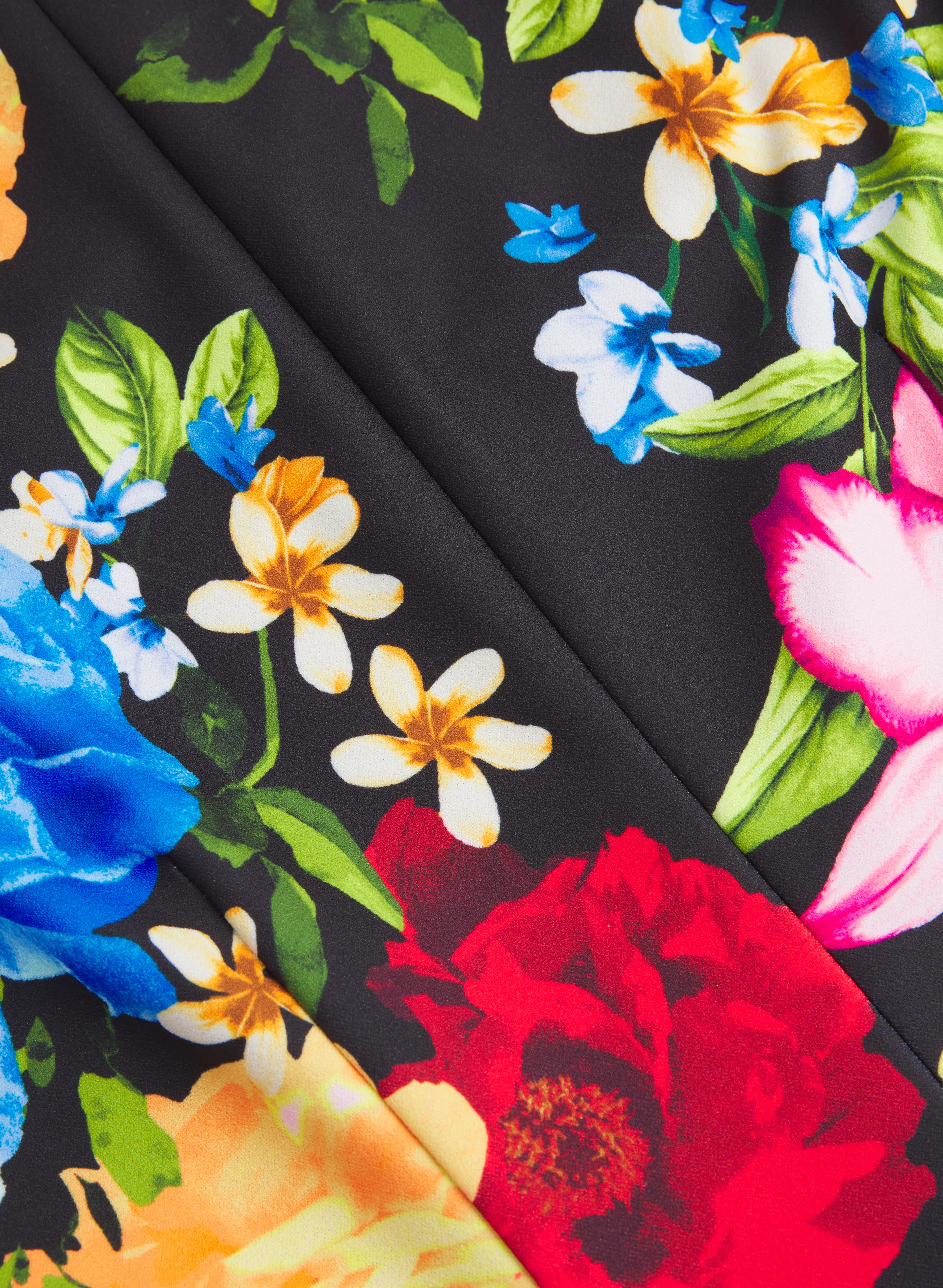 Floral Placement Print Dress - Image 6