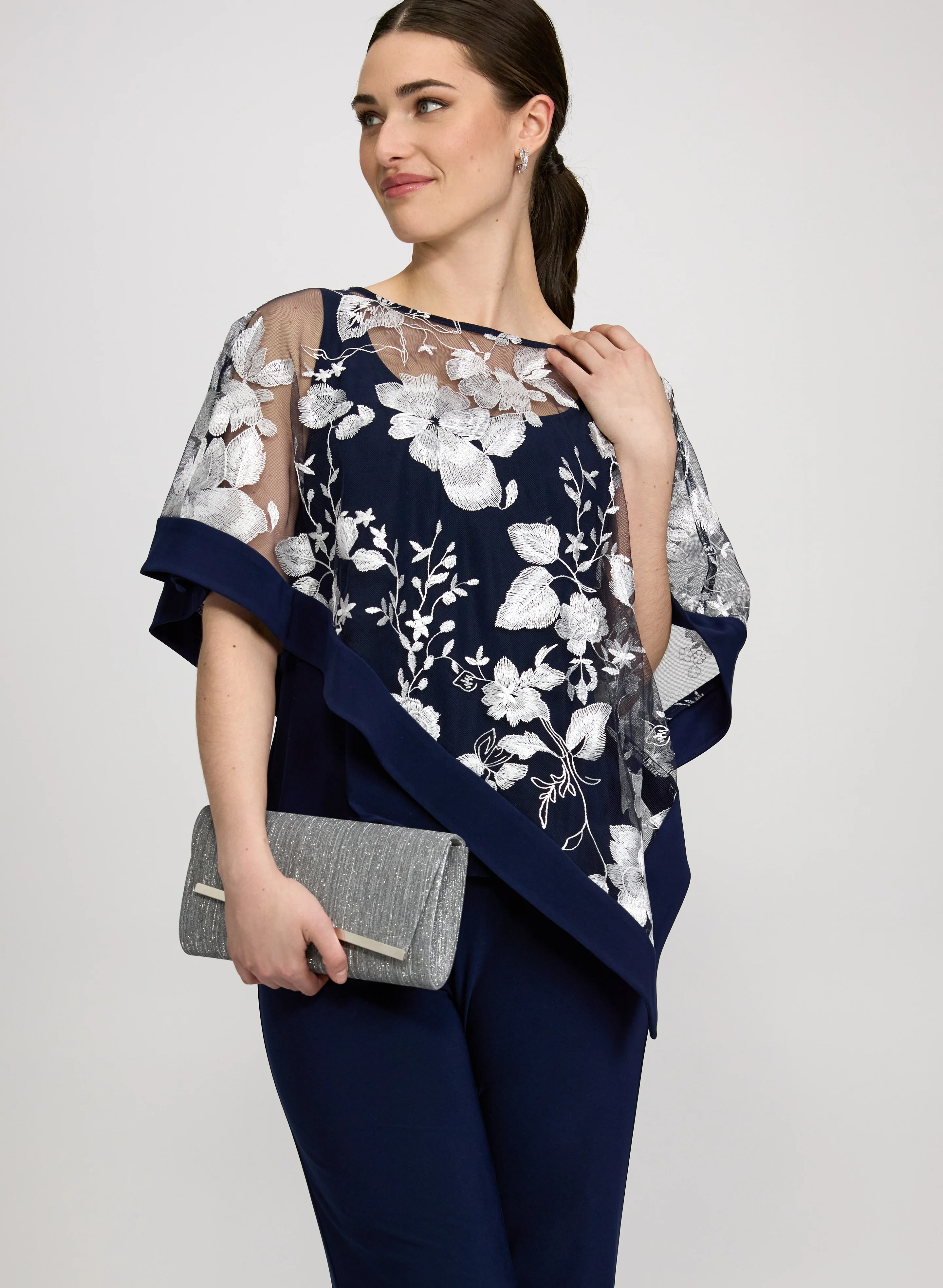 Floral Poncho & Pants Set - Image 4