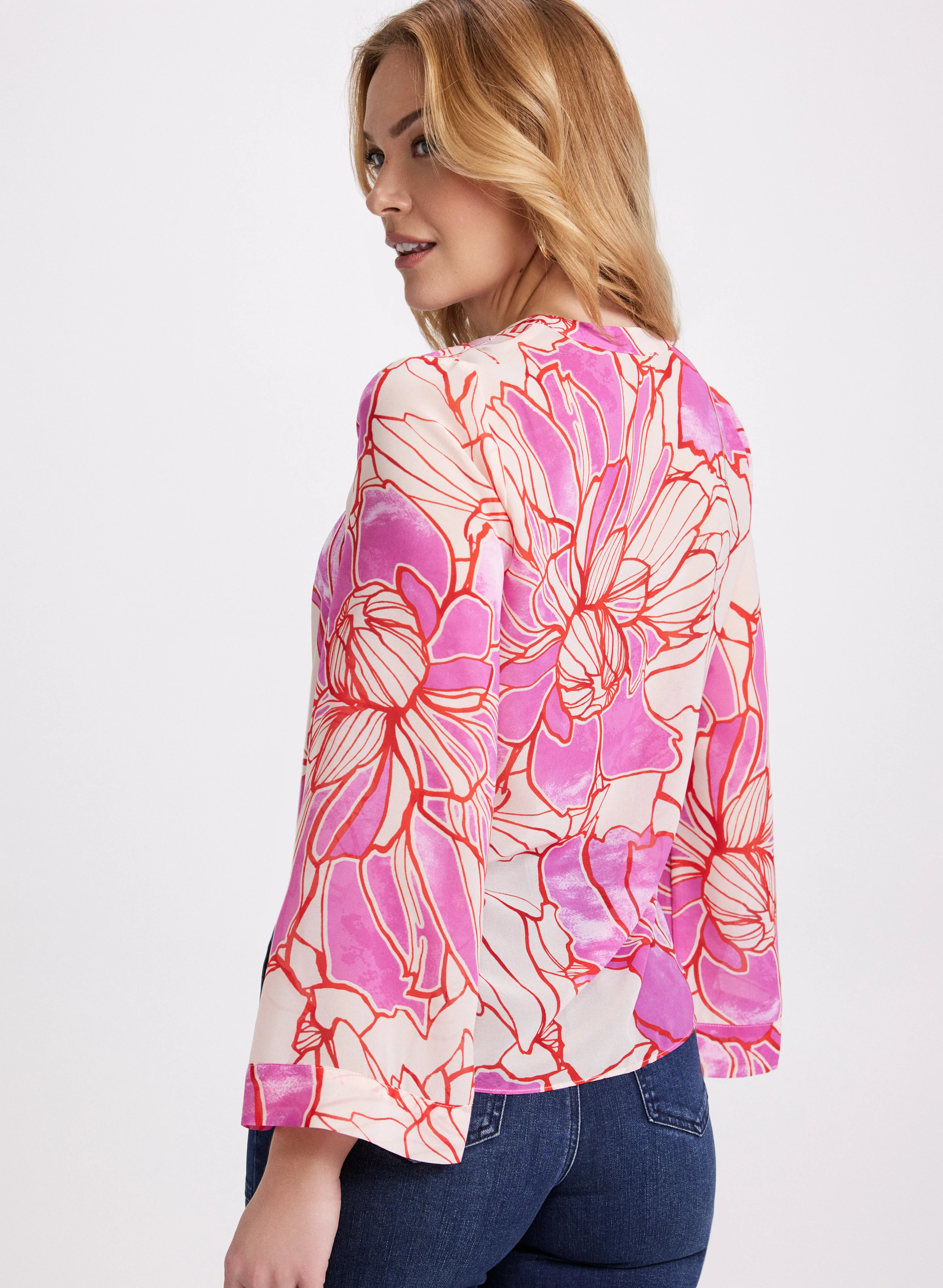 Floral Print Blouse - Image 4