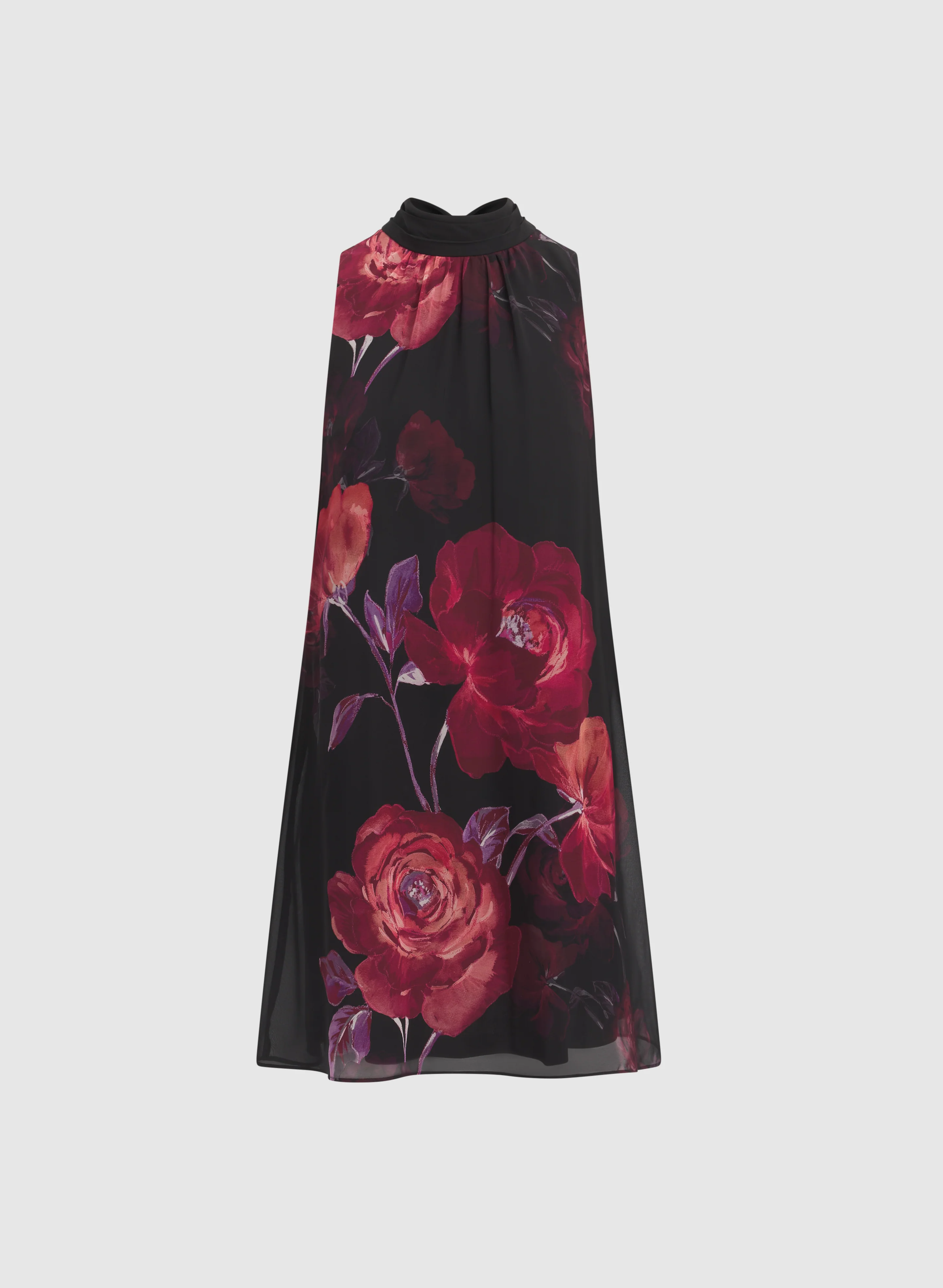 Floral Print Chiffon Dress - Image 6