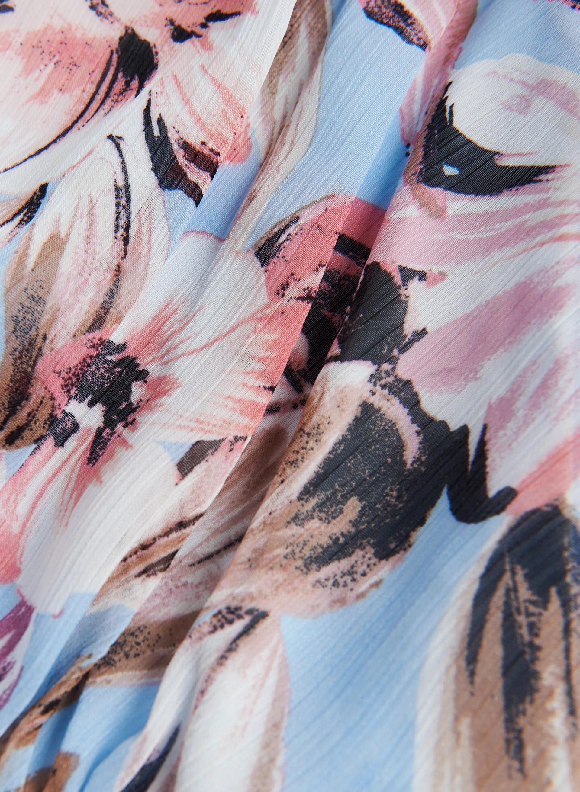 Floral Print Chiffon Dress - Image 6