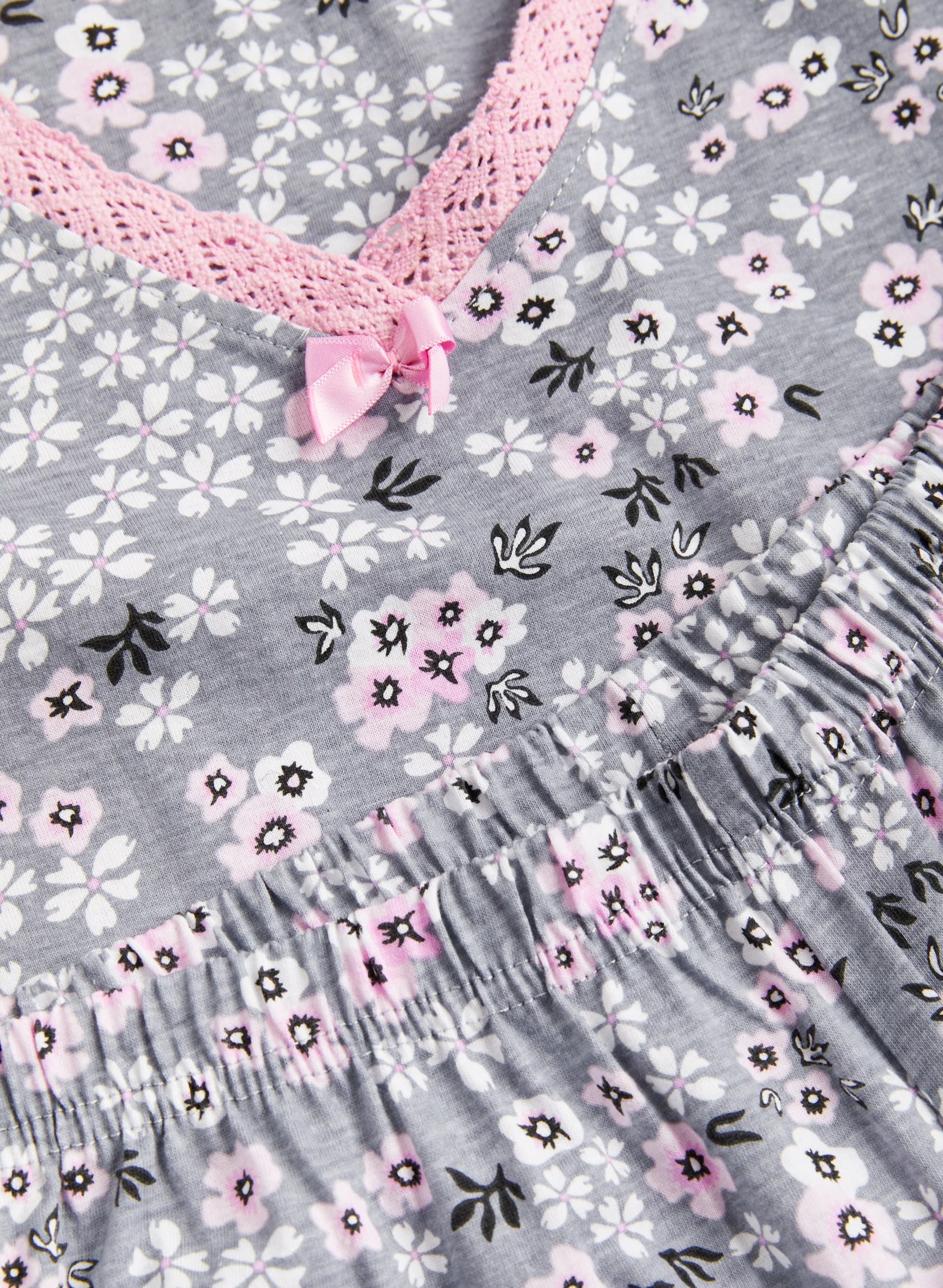 Floral Print Cotton Pyjama Set - Image 6
