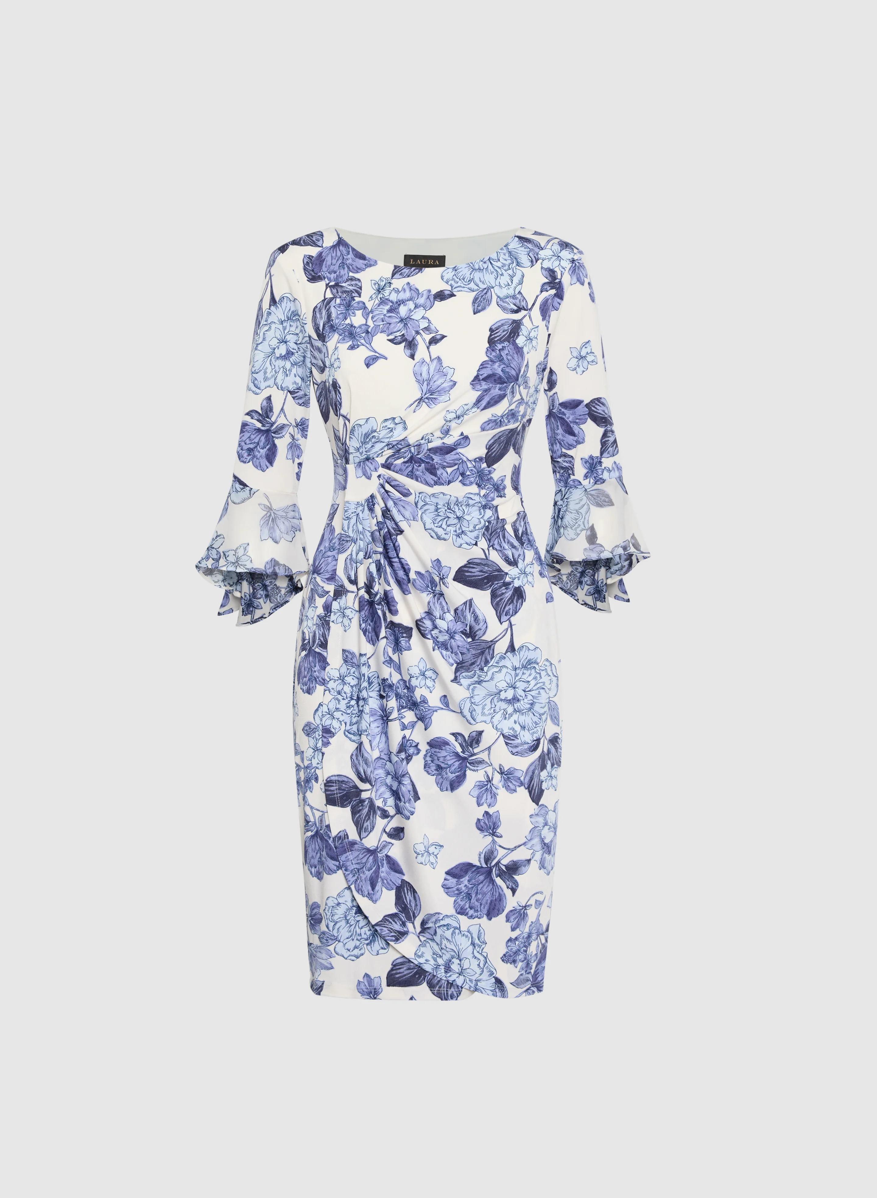 Floral Wrap Dress - Image 5