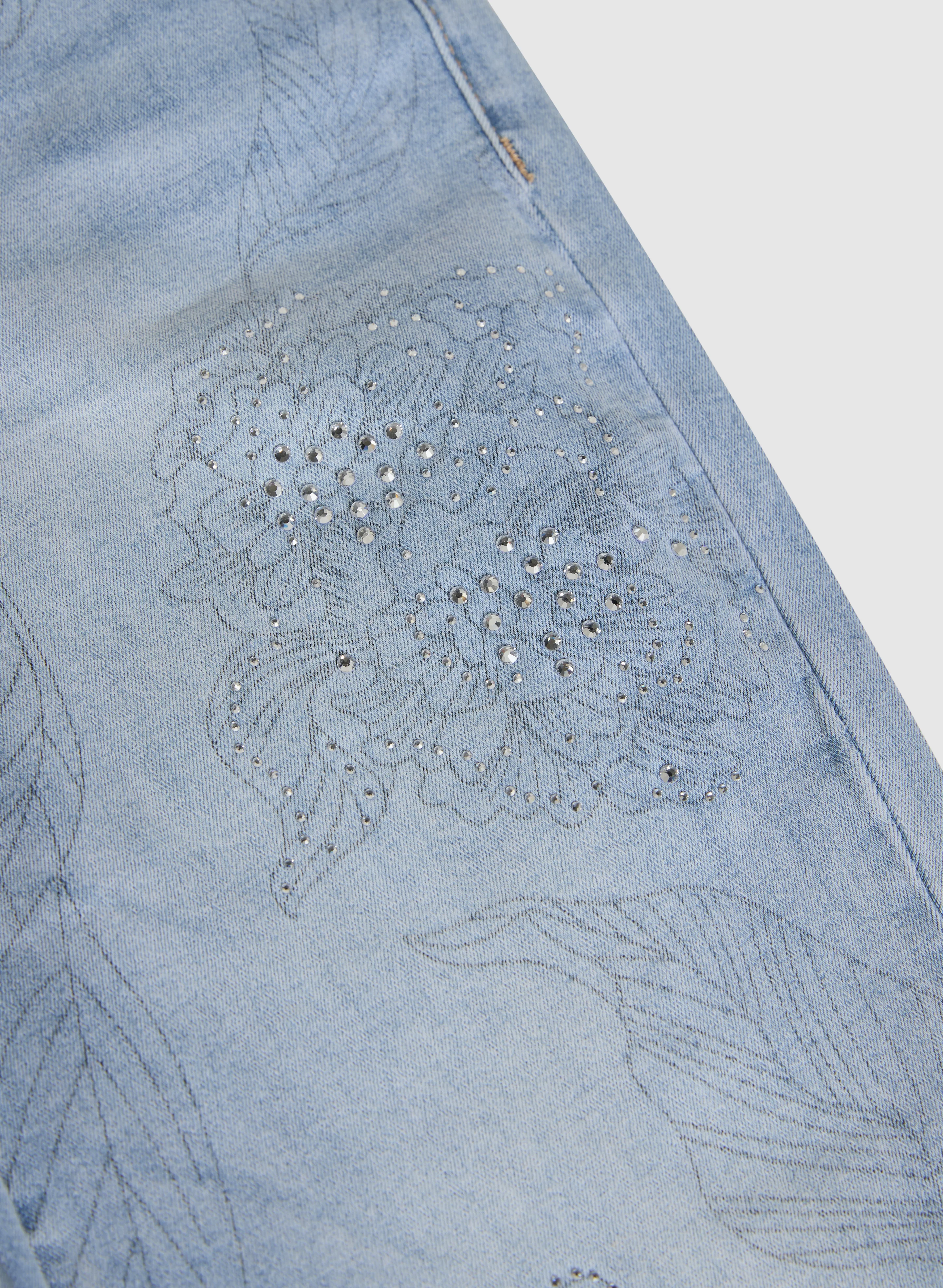 Sketch Floral Straight-Leg Jeans - Image 4