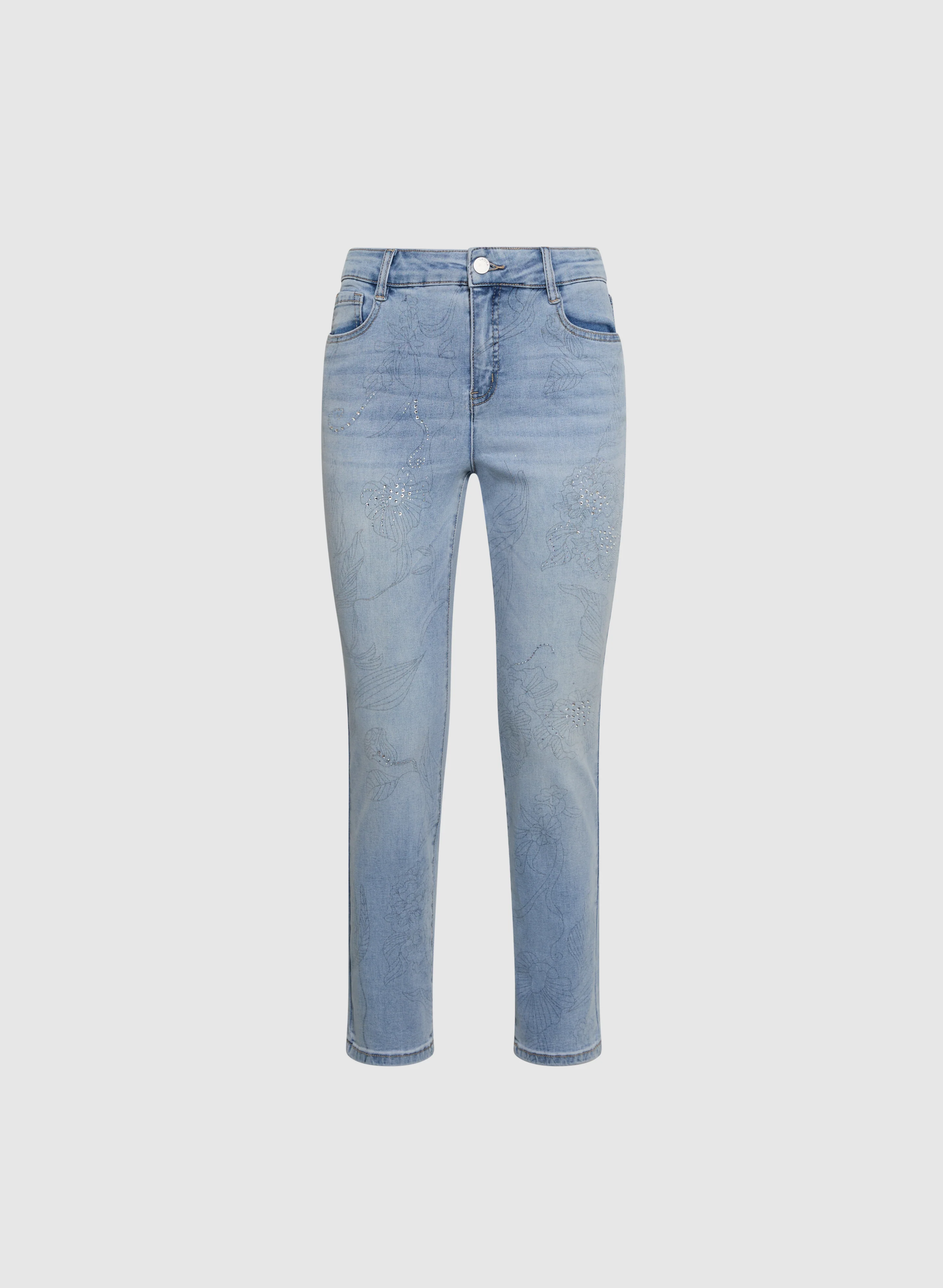 Sketch Floral Straight-Leg Jeans - Image 7