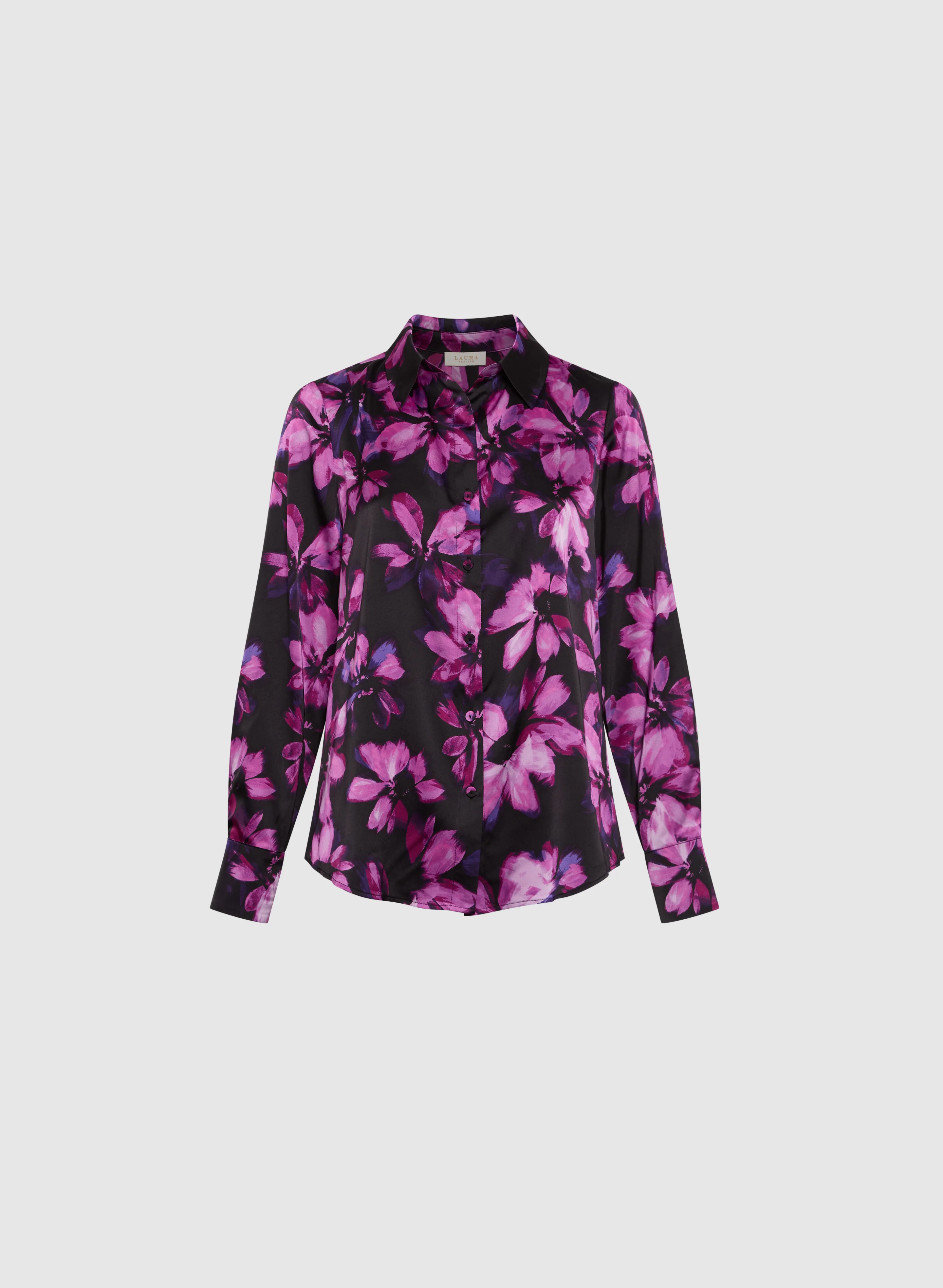 Floral Print Satin Blouse - Image 5