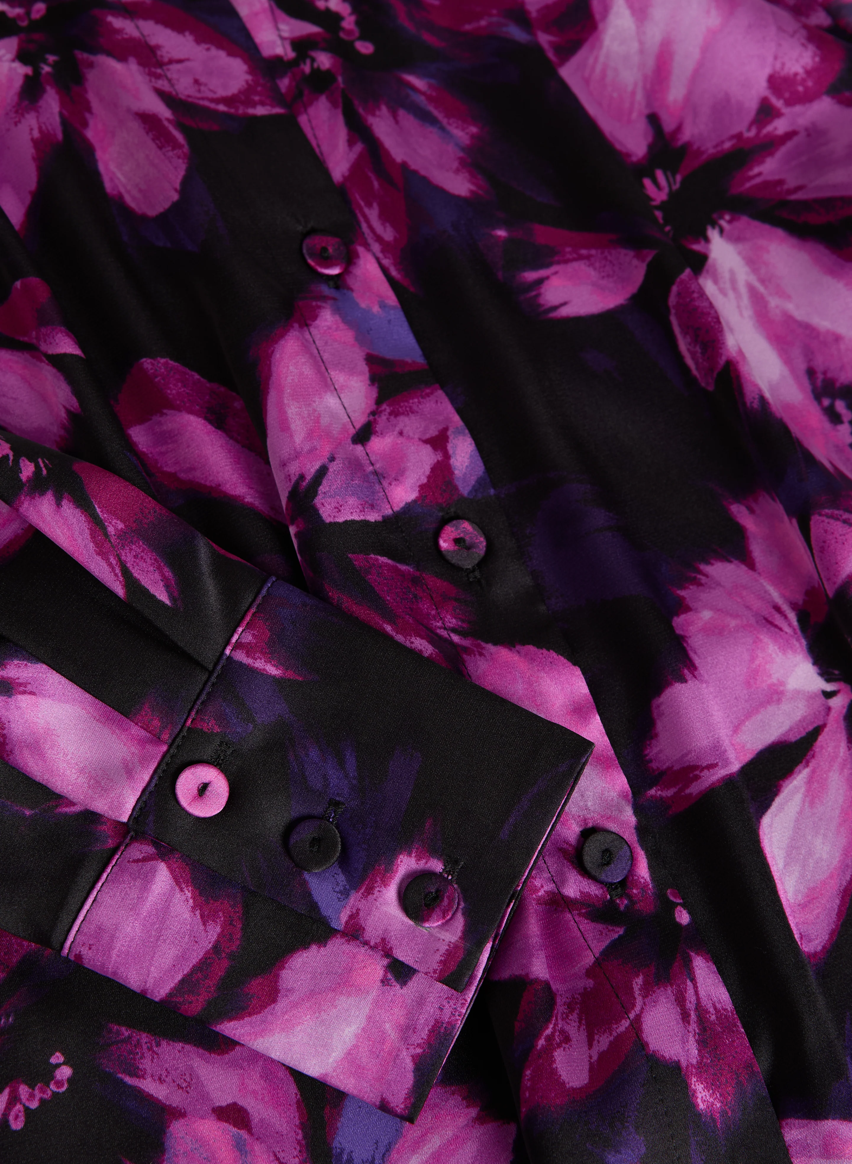 Floral Print Satin Blouse - Image 6