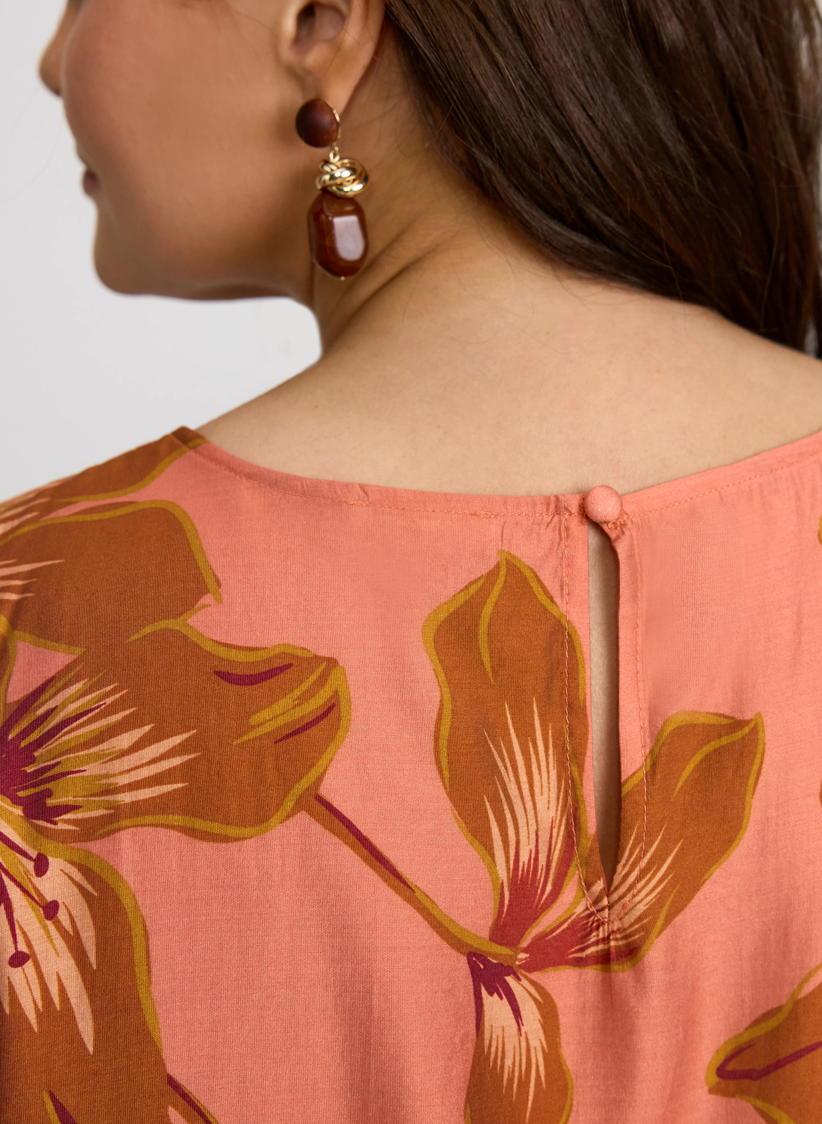 Floral Print Sleeveless Blouse - Image 5
