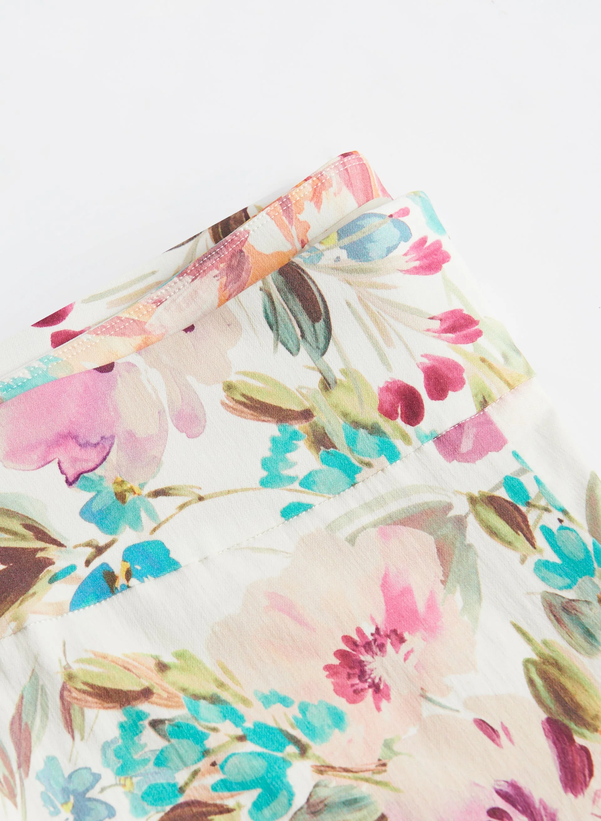 Floral Print Slim Leg Pants - Image 4