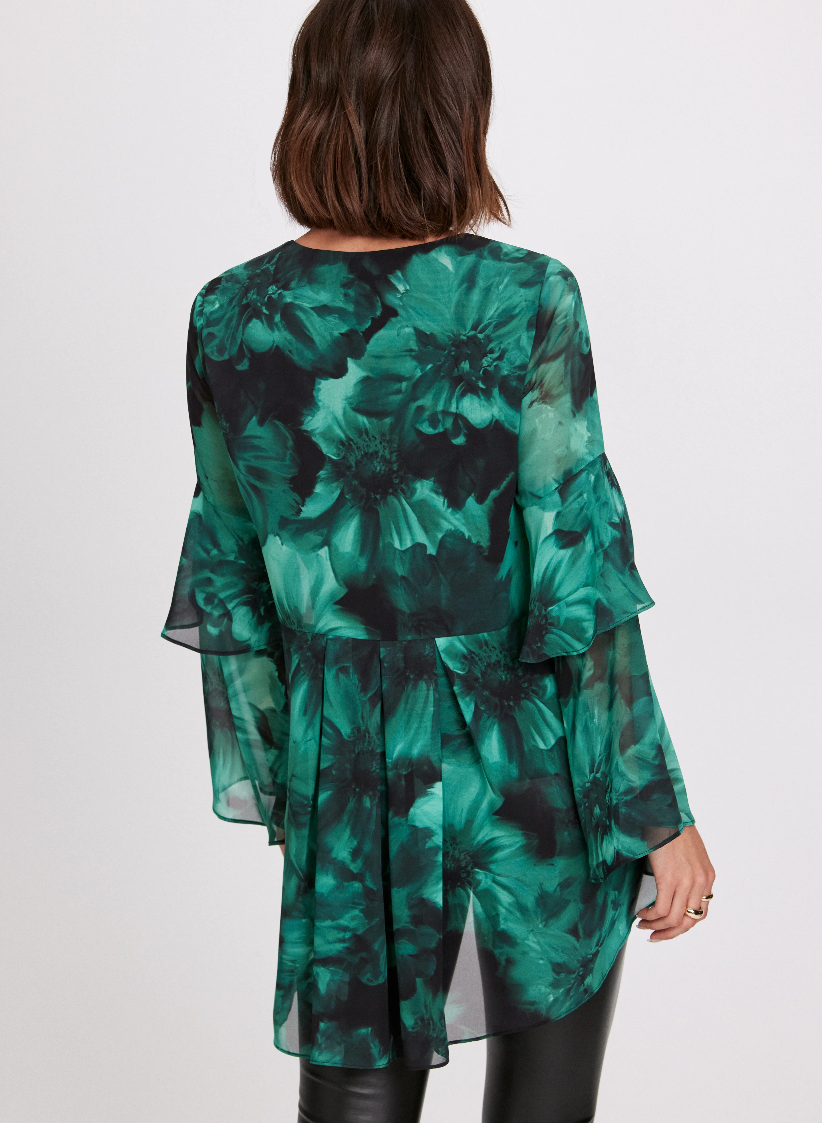 Floral Print Tiered Blouse - Image 4