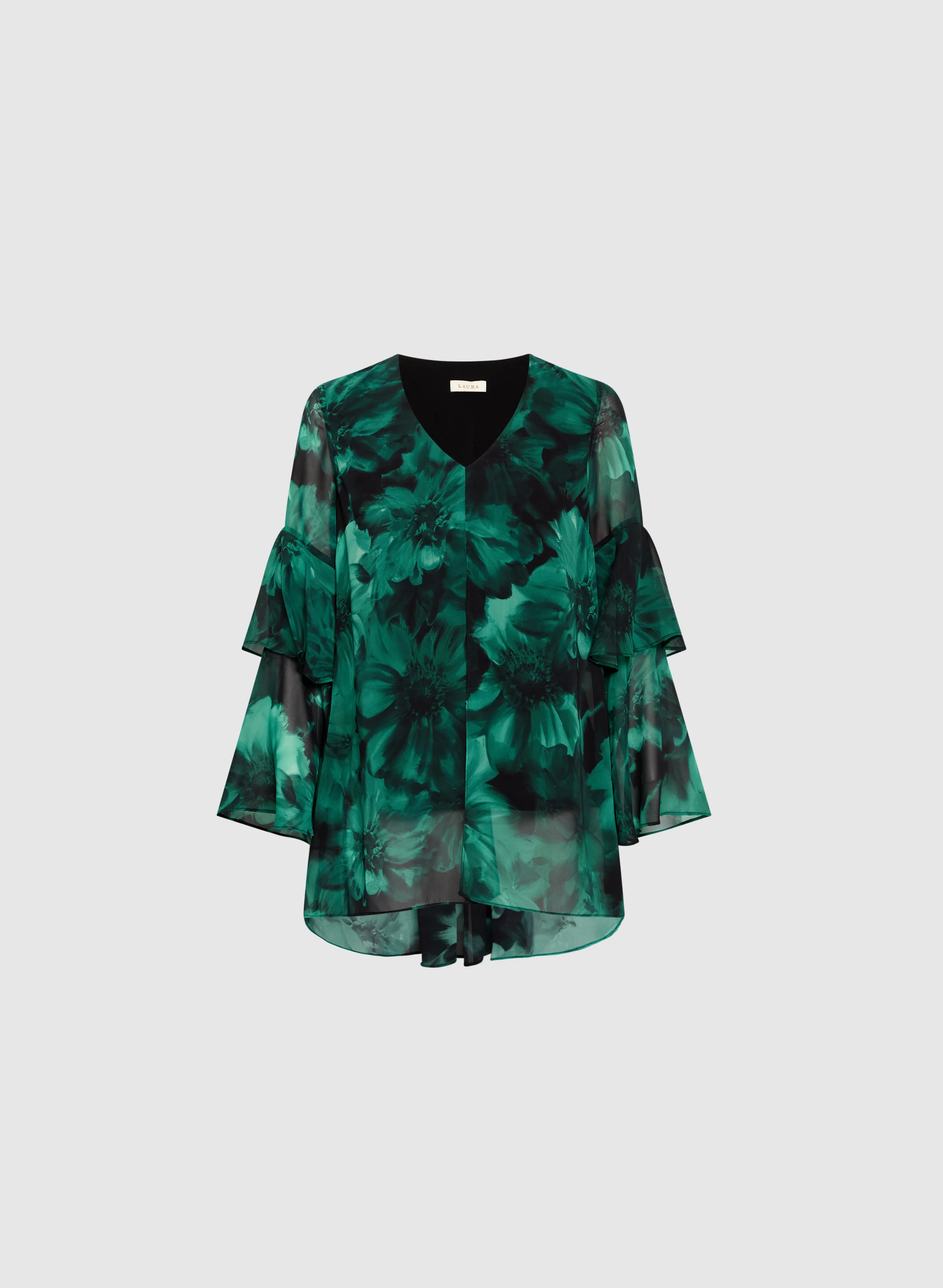 Floral Print Tiered Blouse - Image 6
