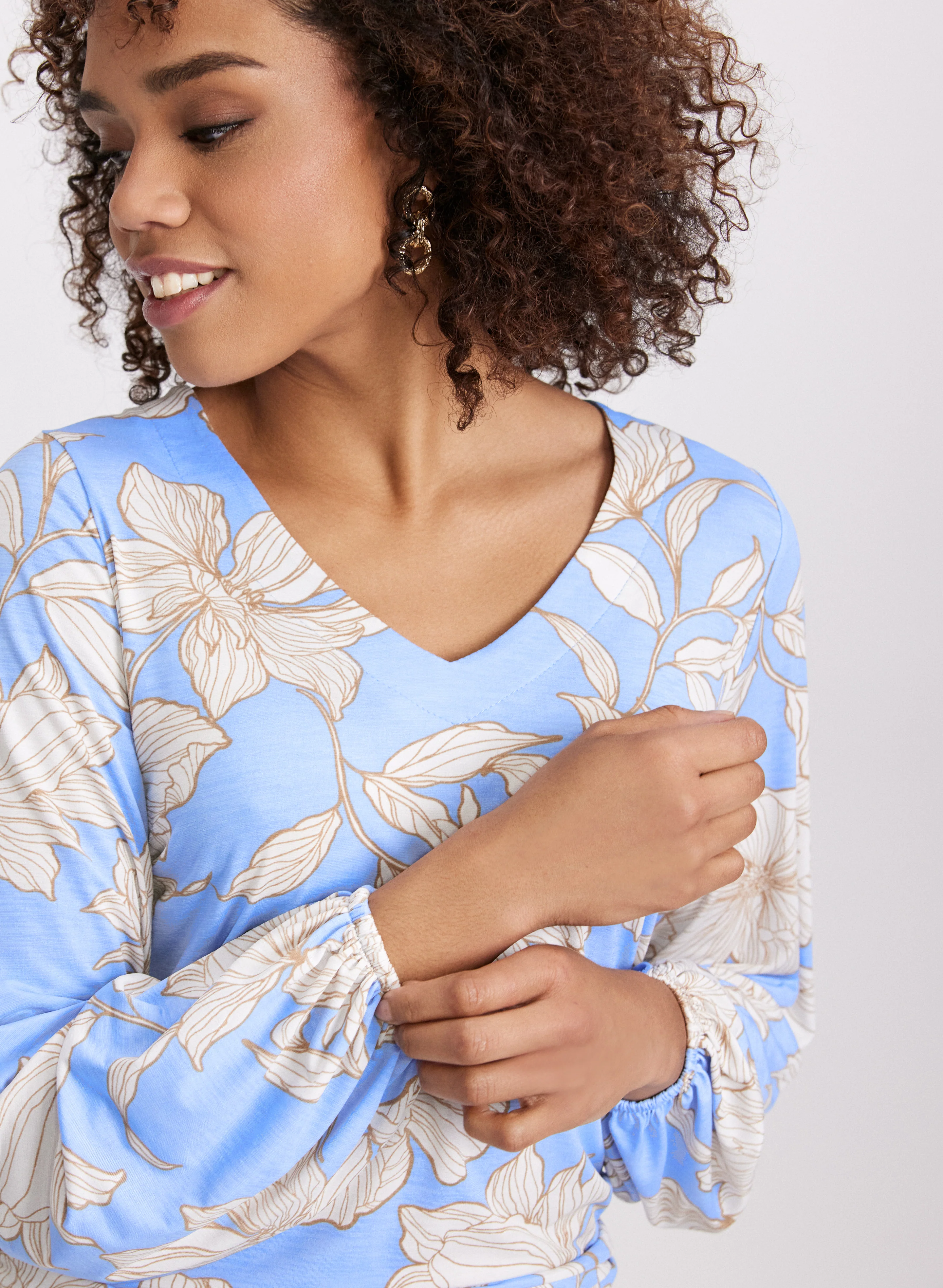 Floral Print Top - Image 4