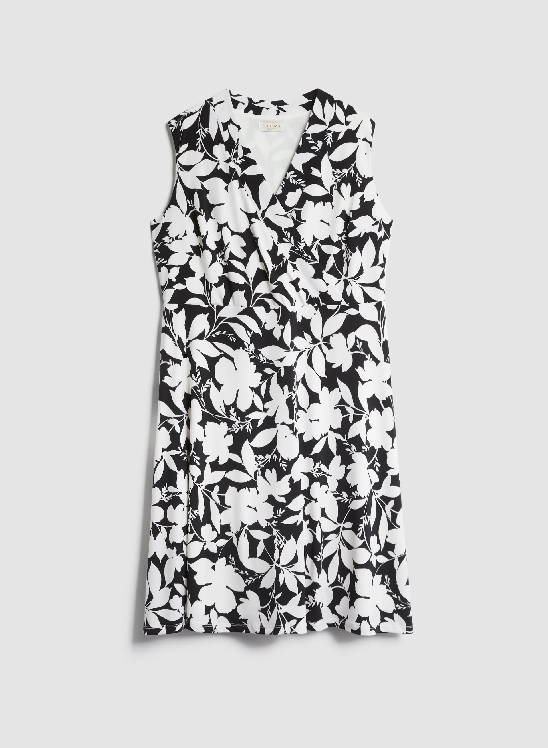 Floral Print V-Neck Dress - Image 6