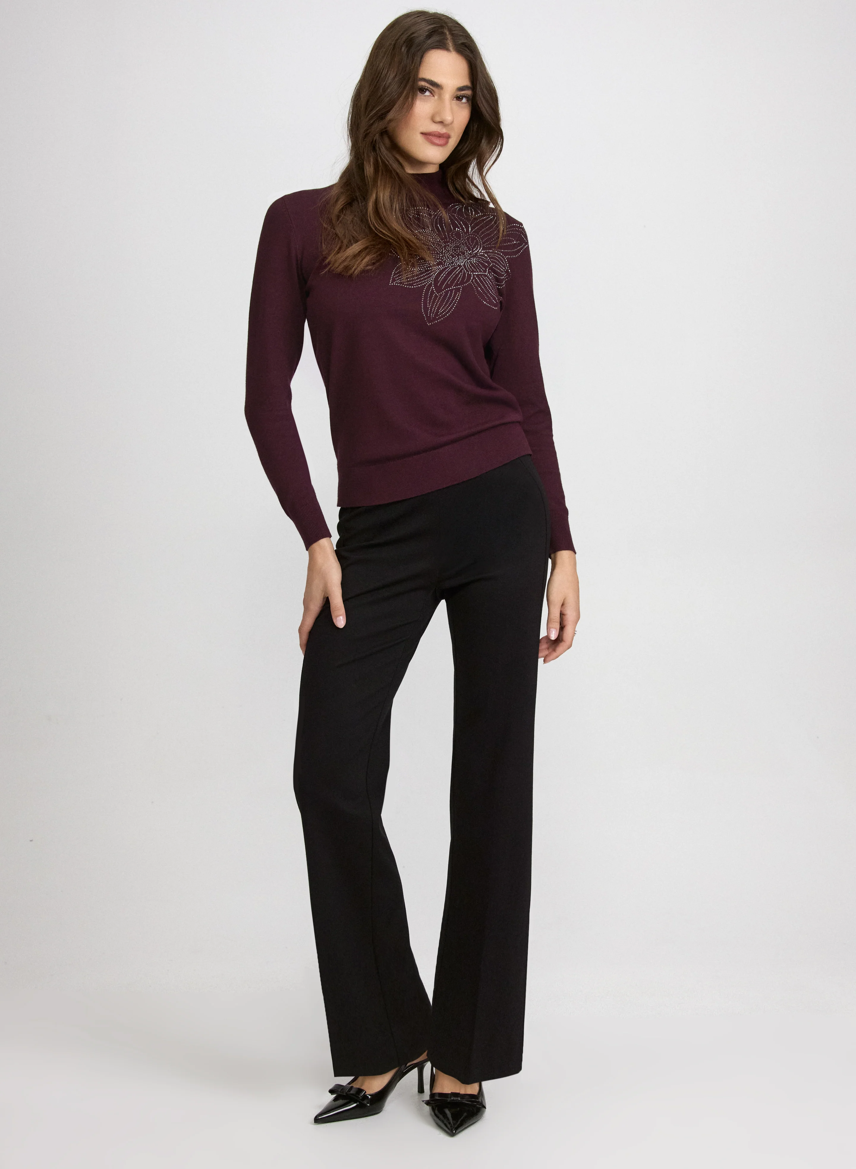 Floral Rhinestone Pullover - Image 3