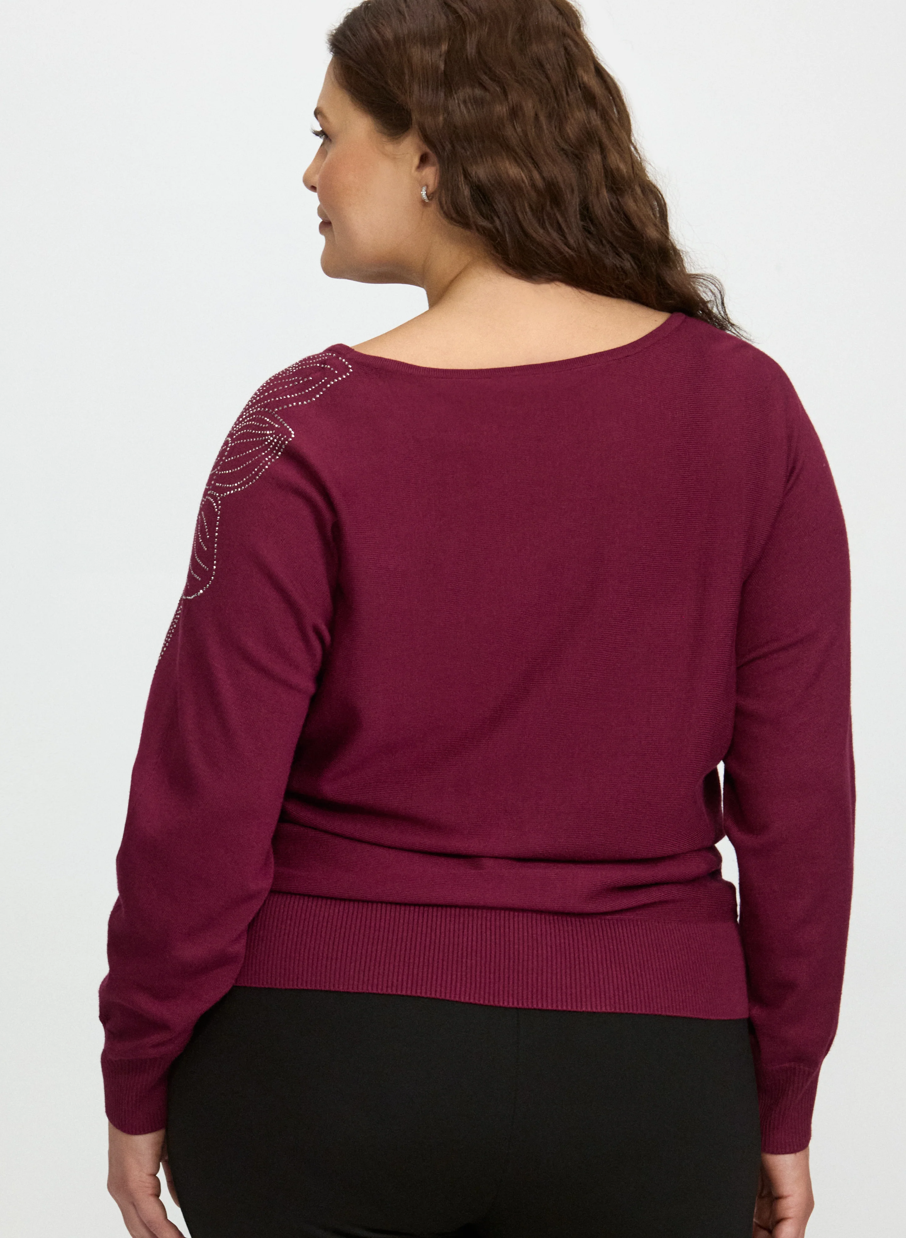 Floral Rhinestone Pullover - Image 4