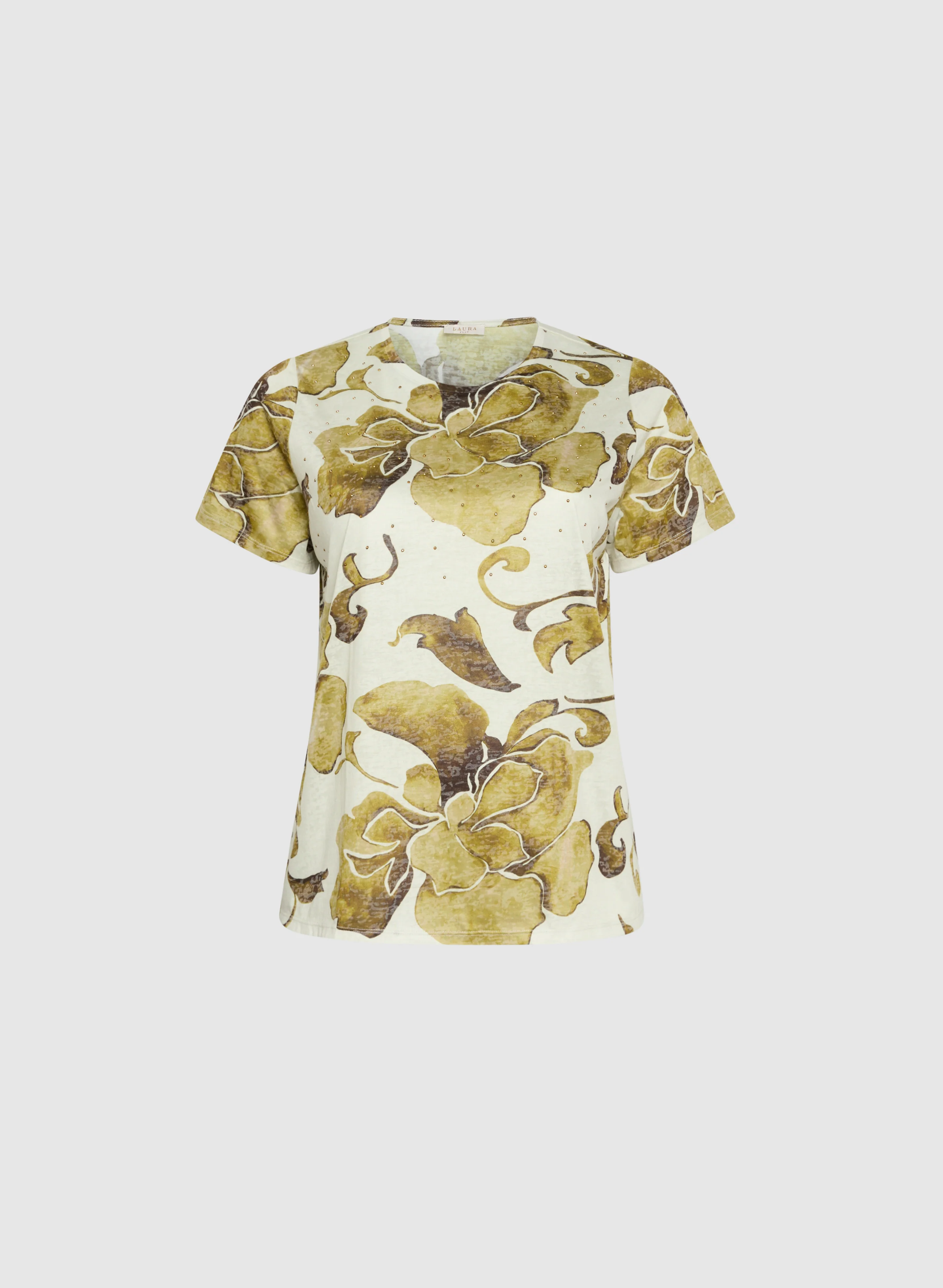 Floral Rhinestone T-Shirt - Image 6
