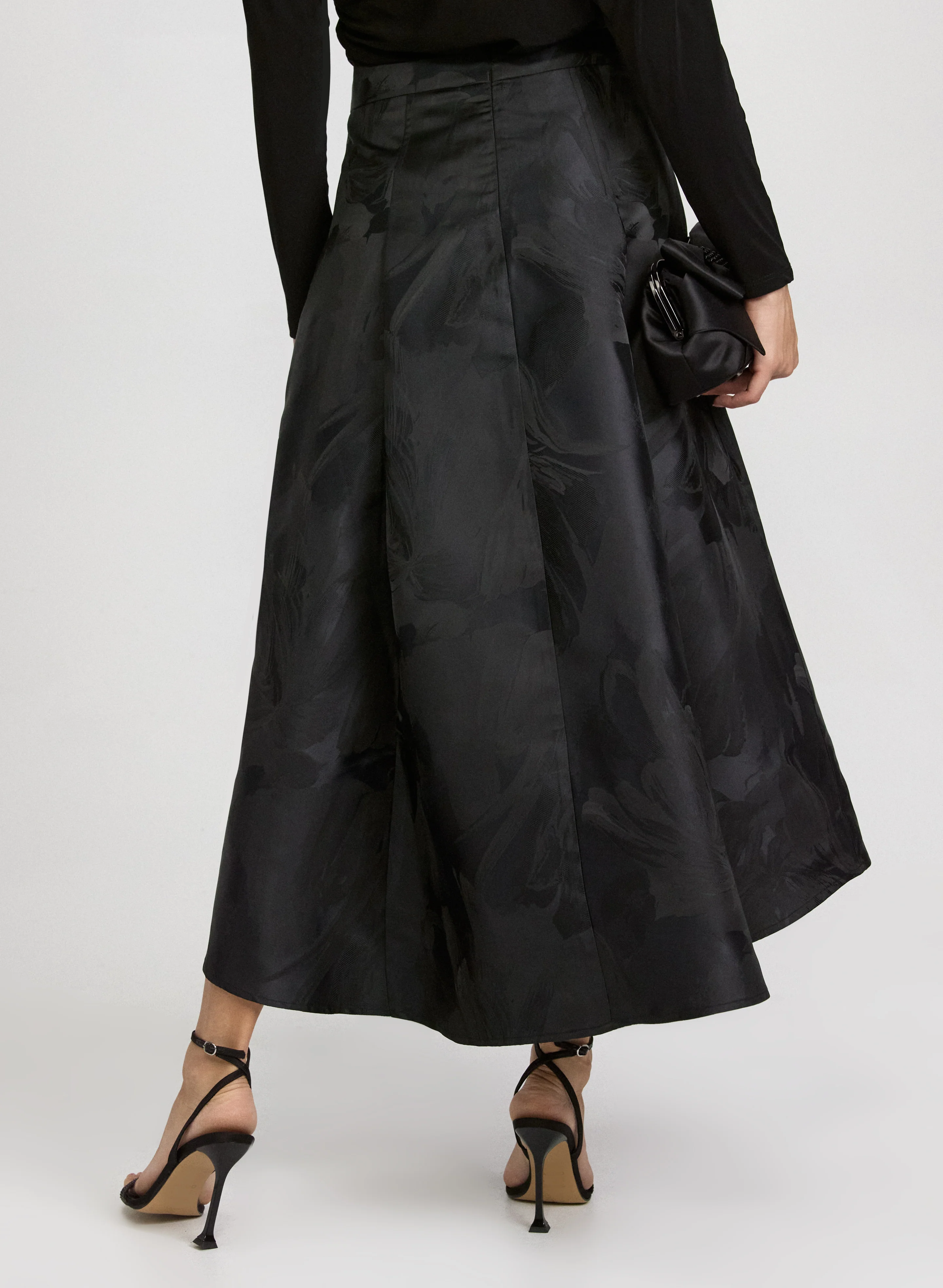 Floral Satin Skirt - Image 2