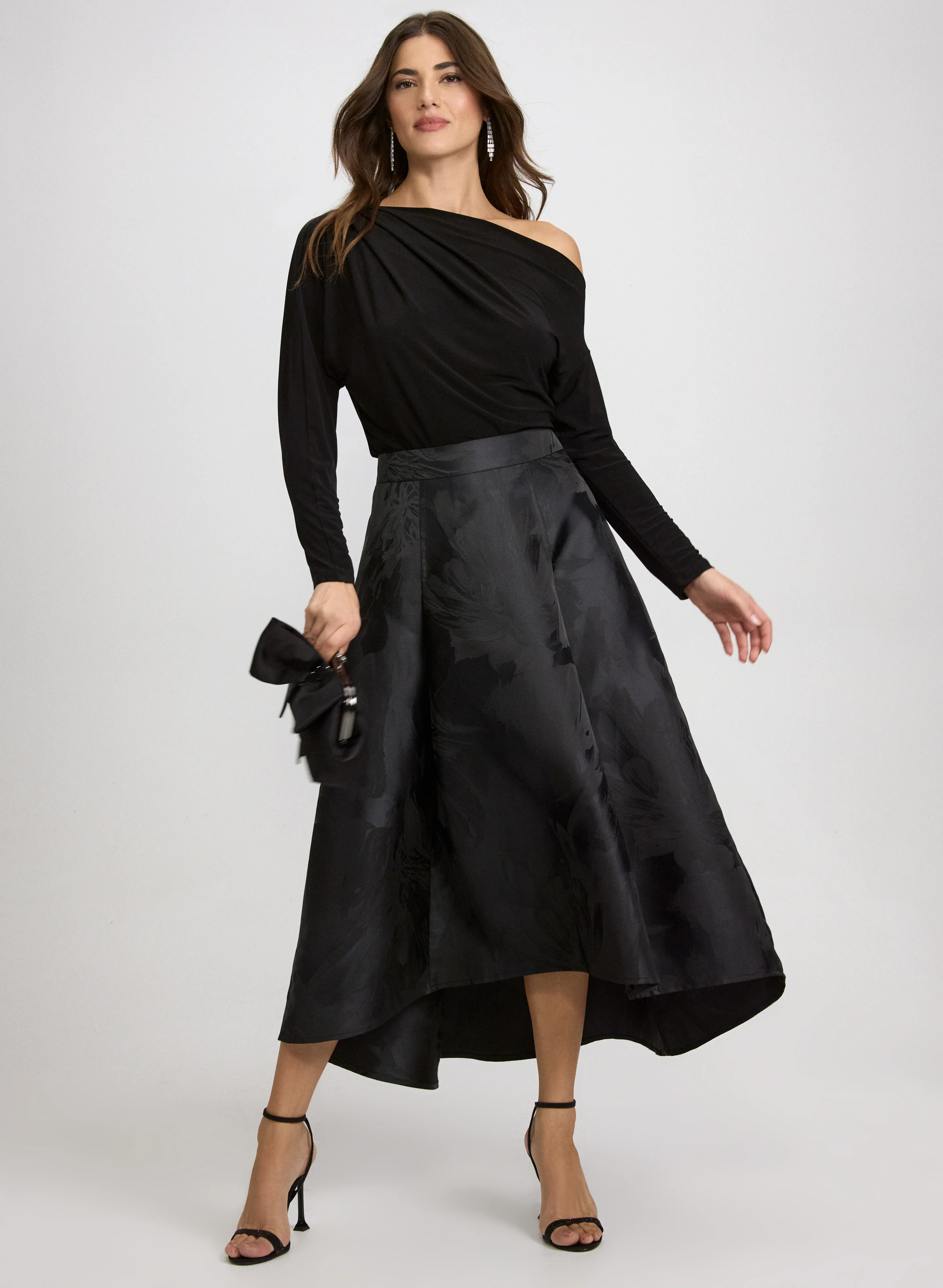 Floral Satin Skirt - Image 4
