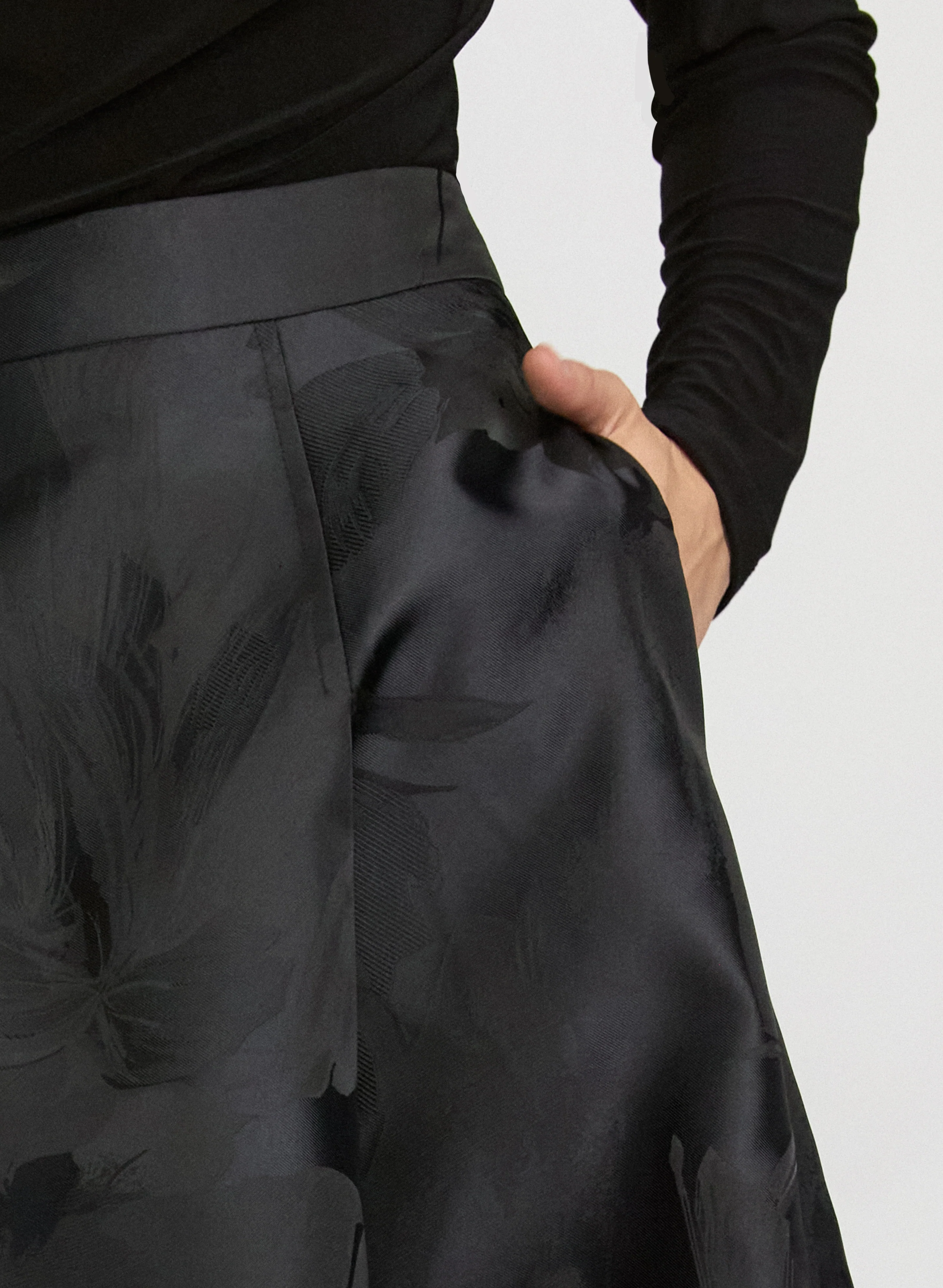 Floral Satin Skirt - Image 5