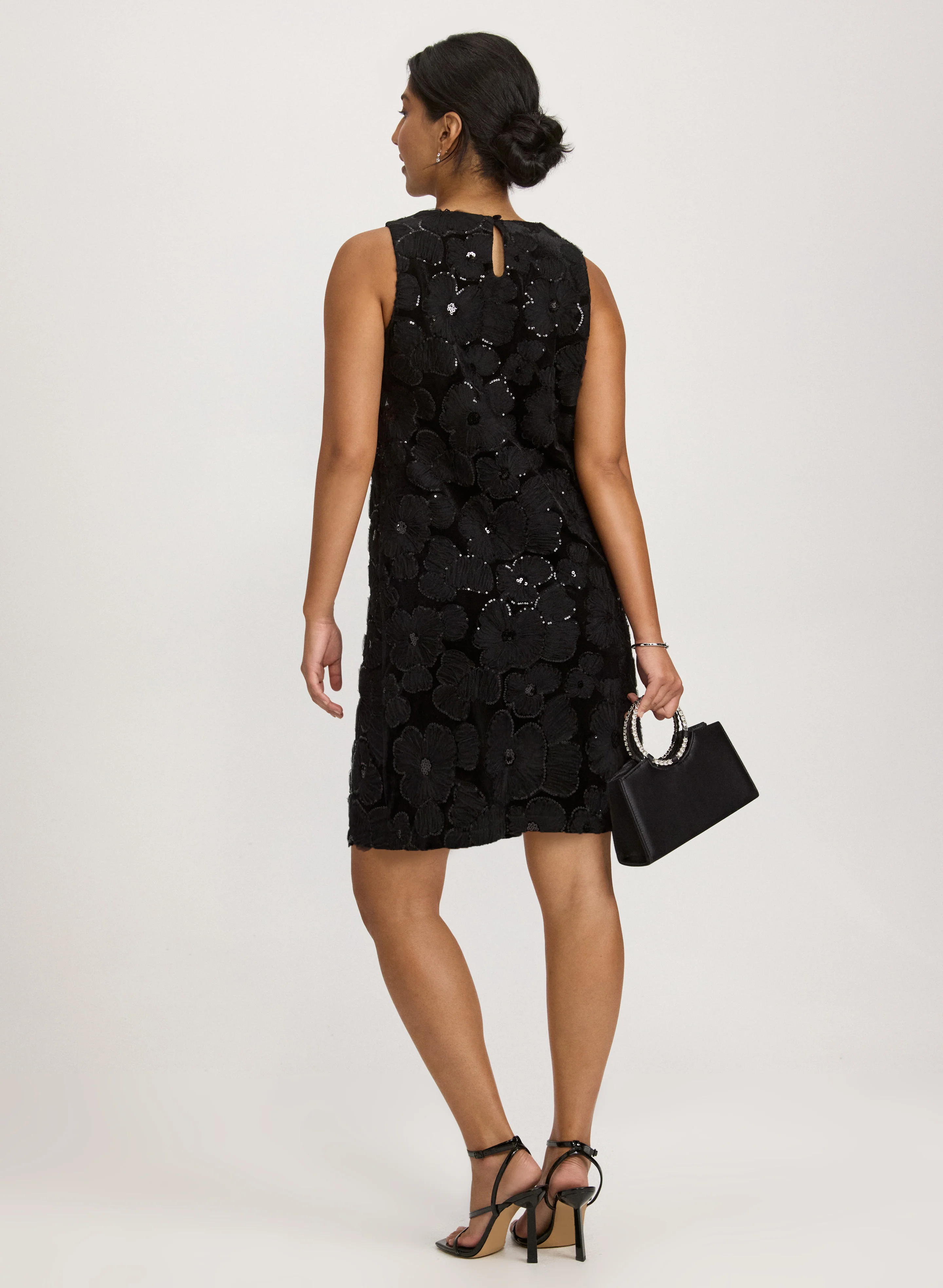 Floral Sequin Dress - Image 4