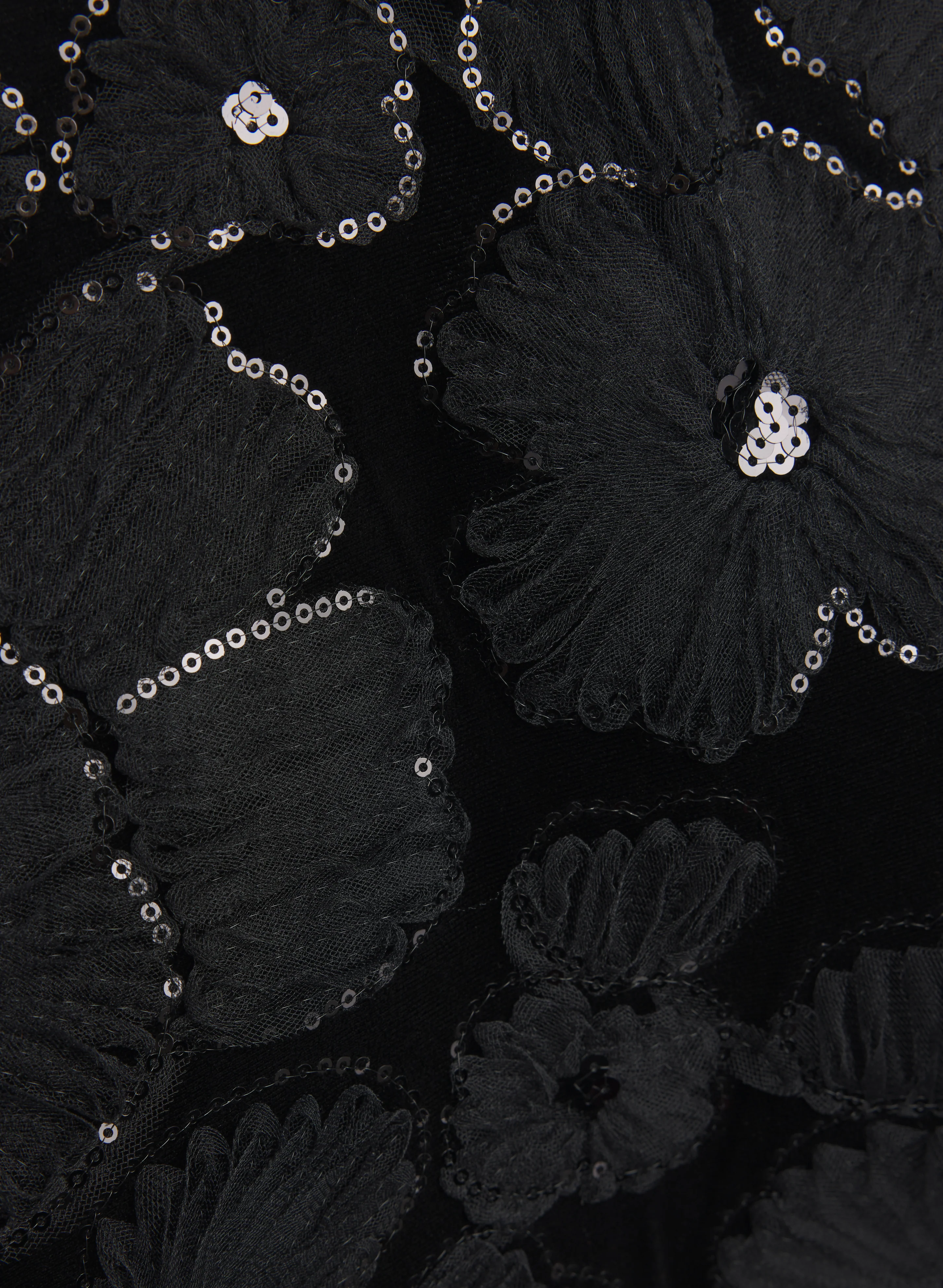 Floral Sequin Dress - Image 6