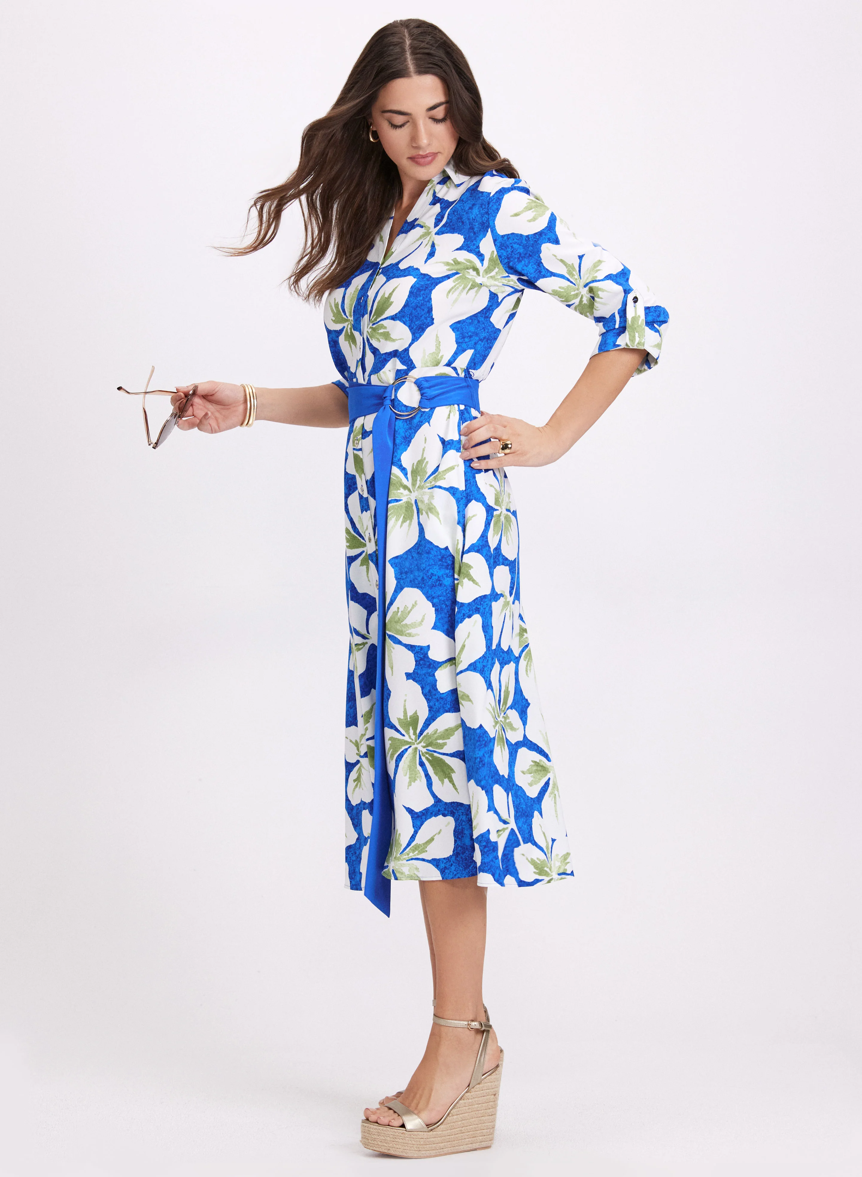 Floral Shirt Dress - Image 2