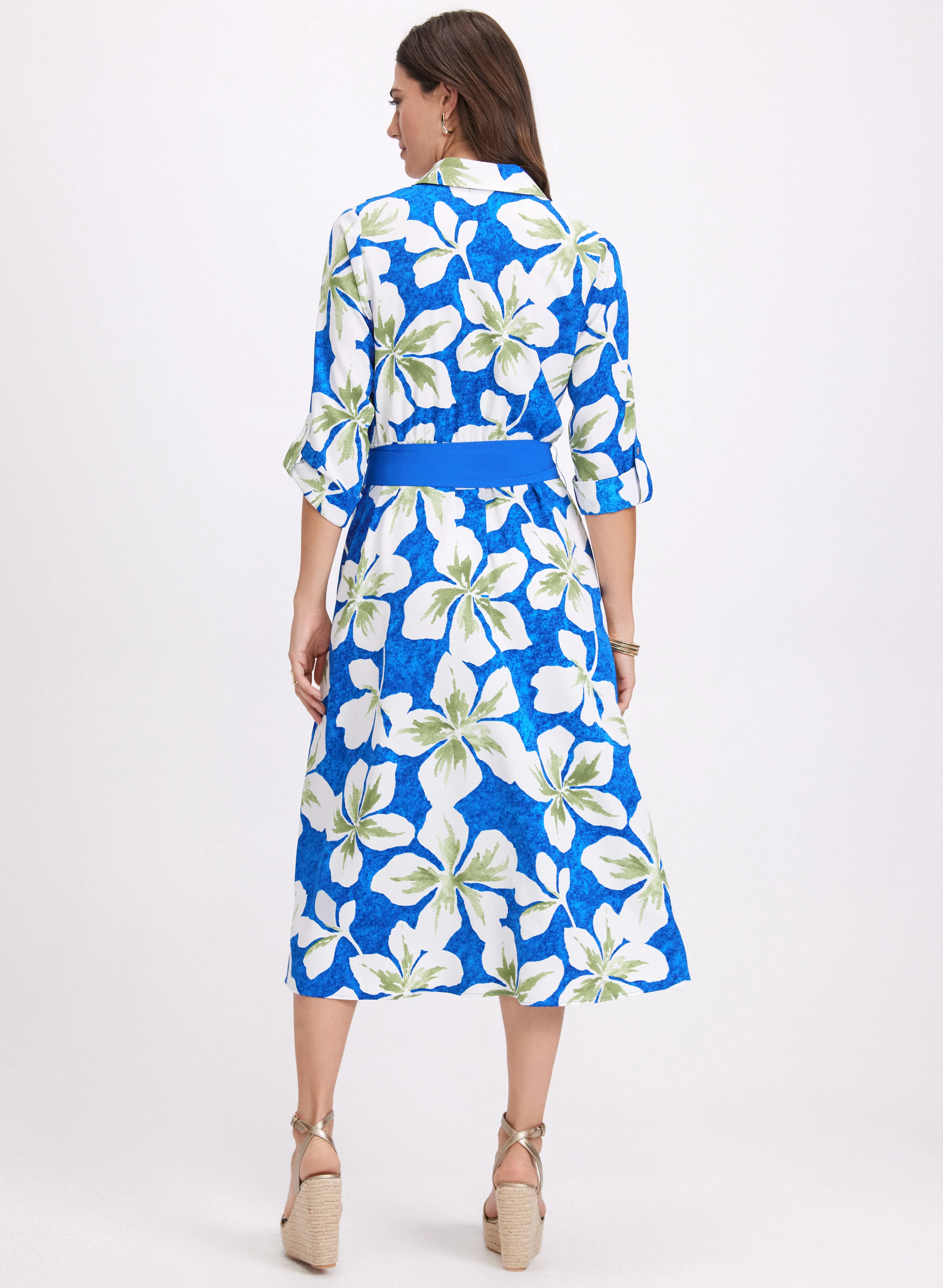 Floral Shirt Dress - Image 3