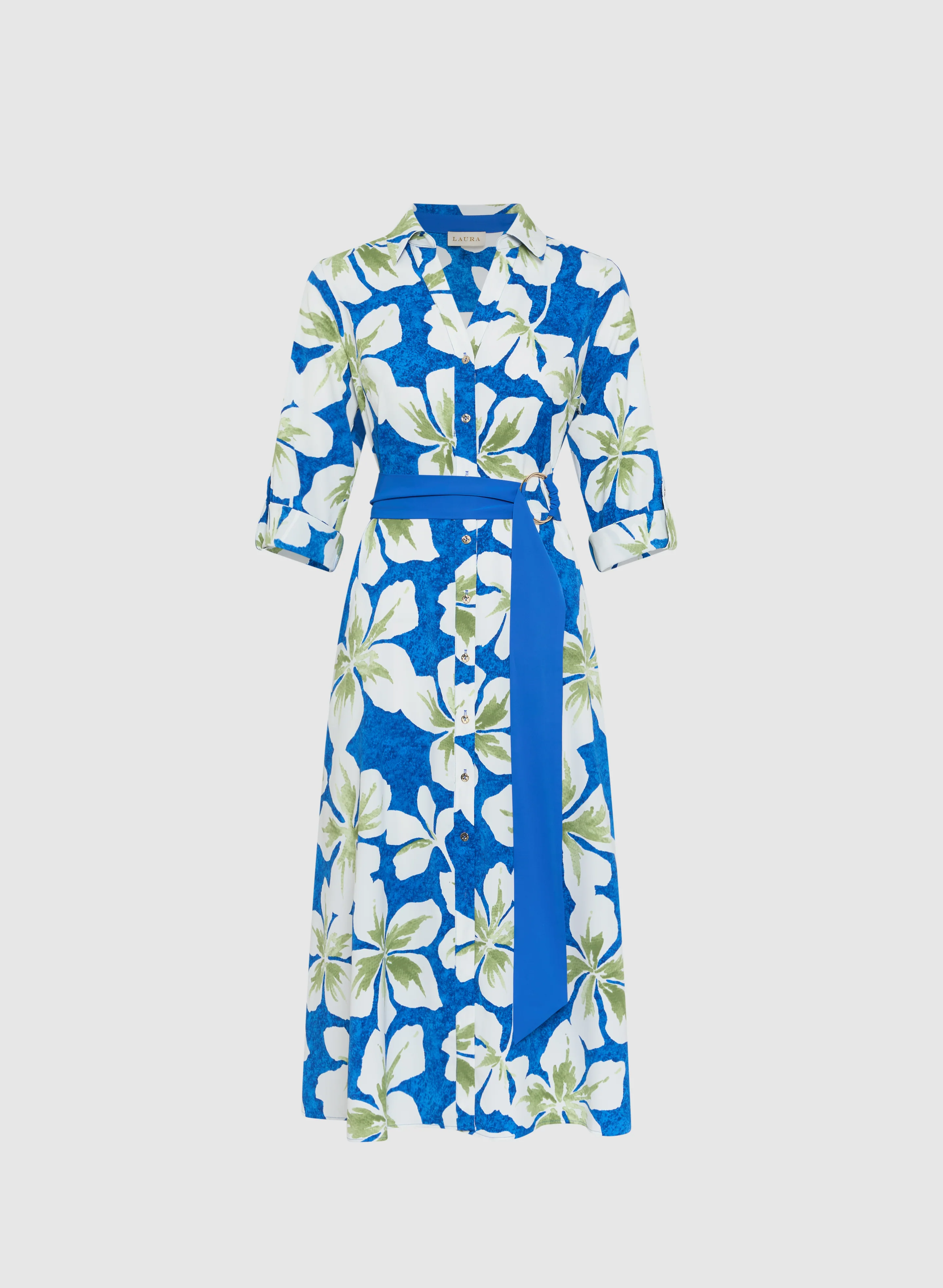 Floral Shirt Dress - Image 6