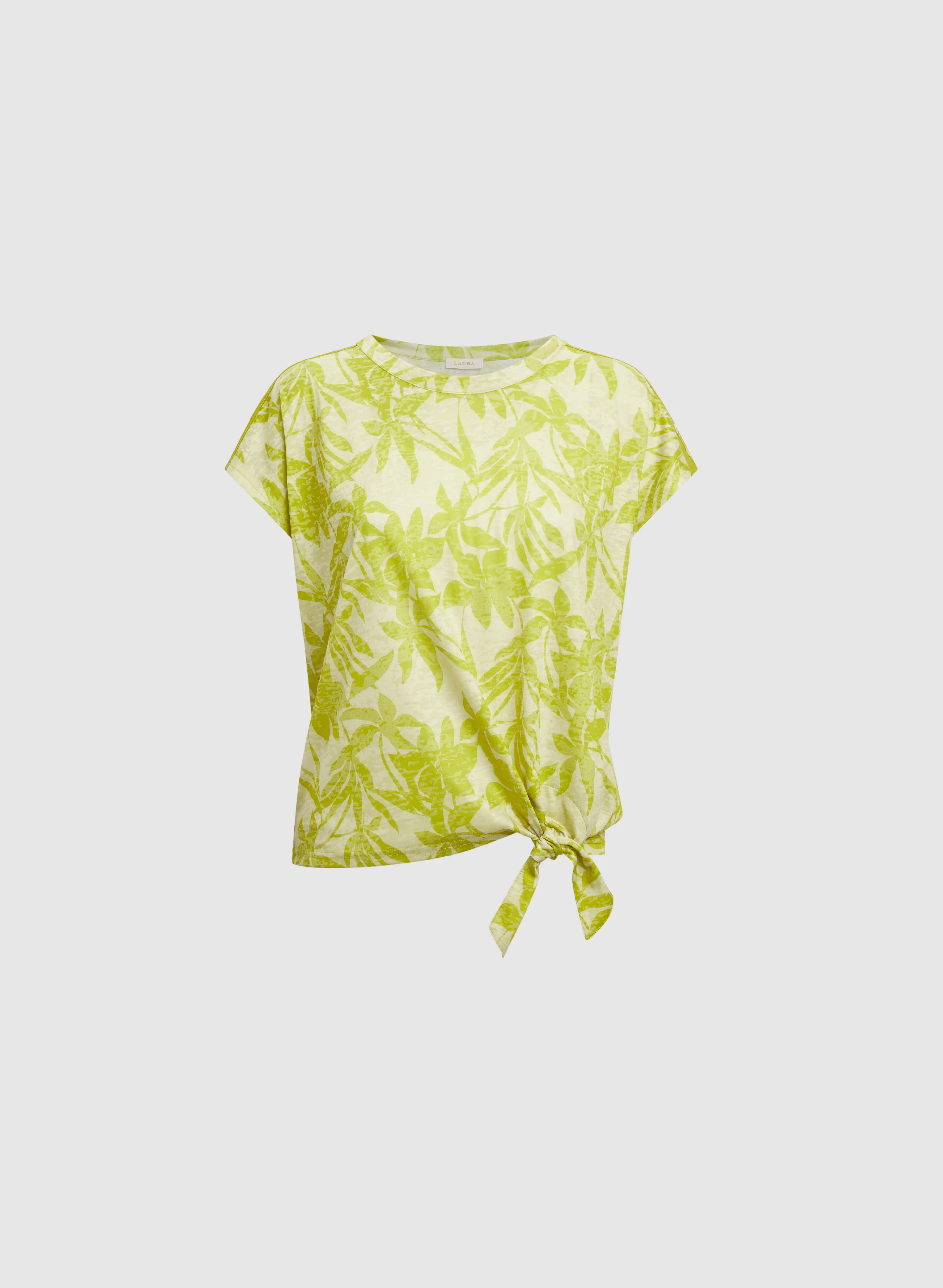 Floral Tied-Hem T-Shirt - Image 6