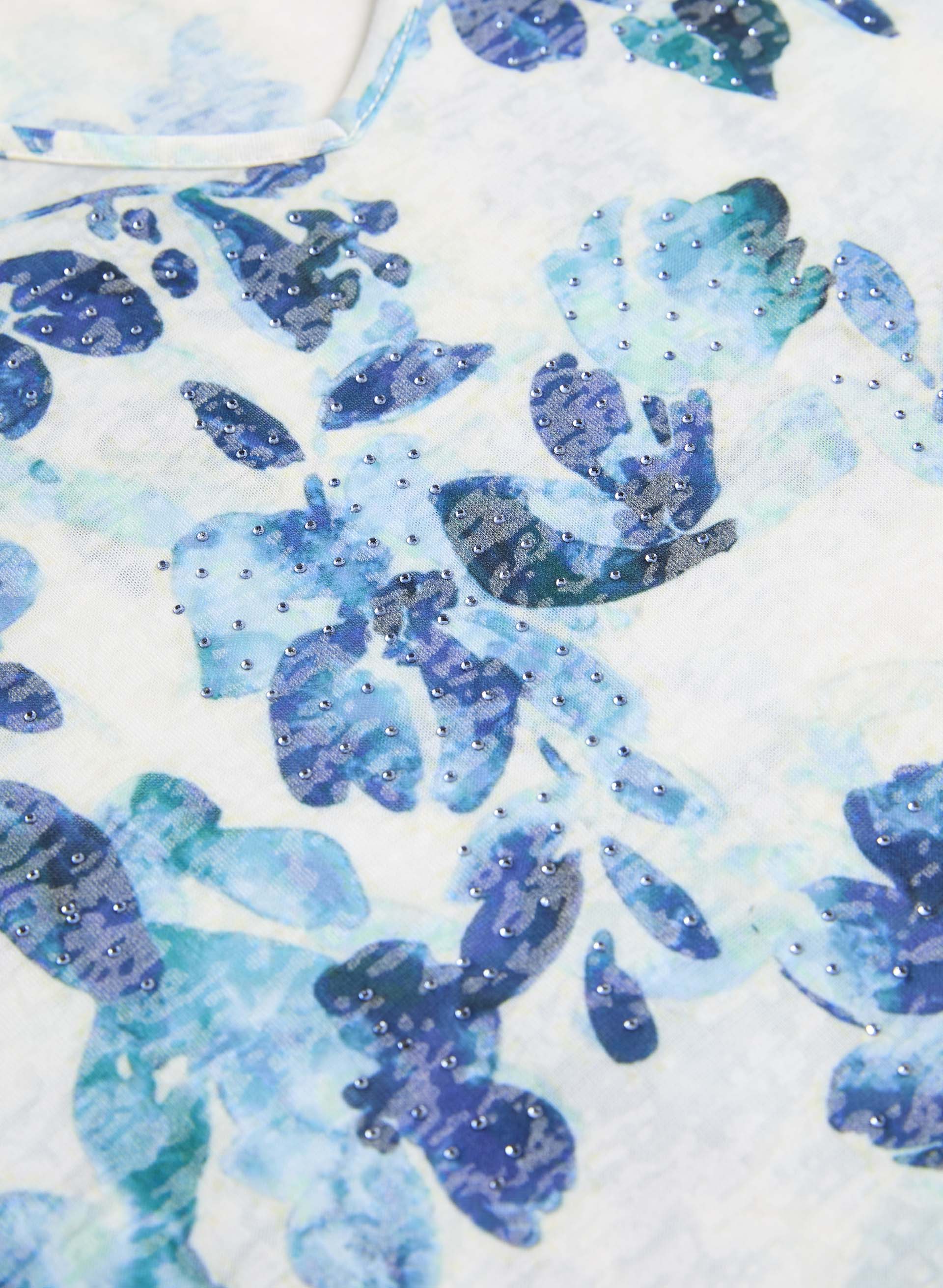 Floral Tied Hem Top - Image 7