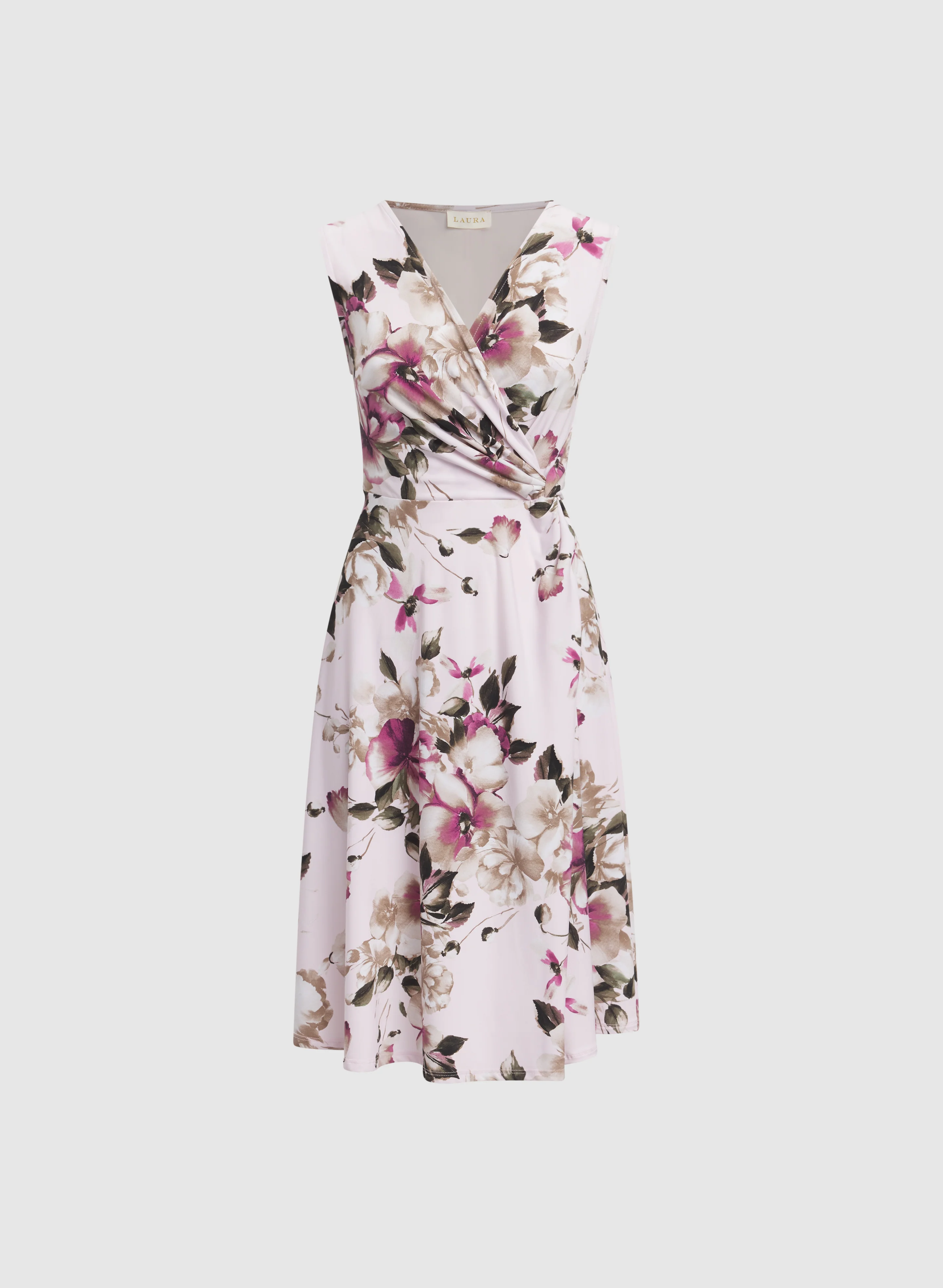 Floral Twist Detail Dress - Image 5